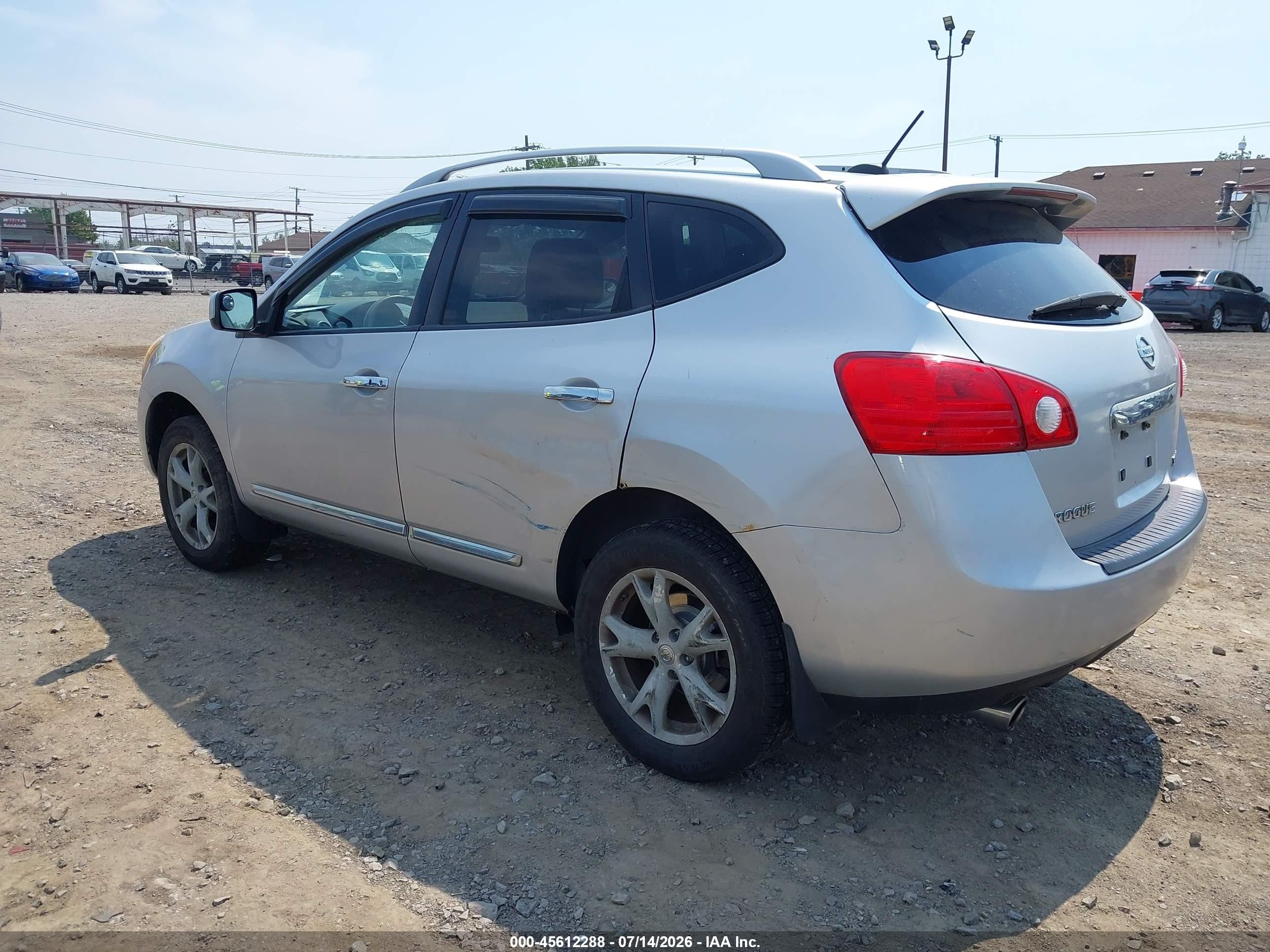 2011 Nissan Rogue Sv Silver vin: JN8AS5MV2BW314531