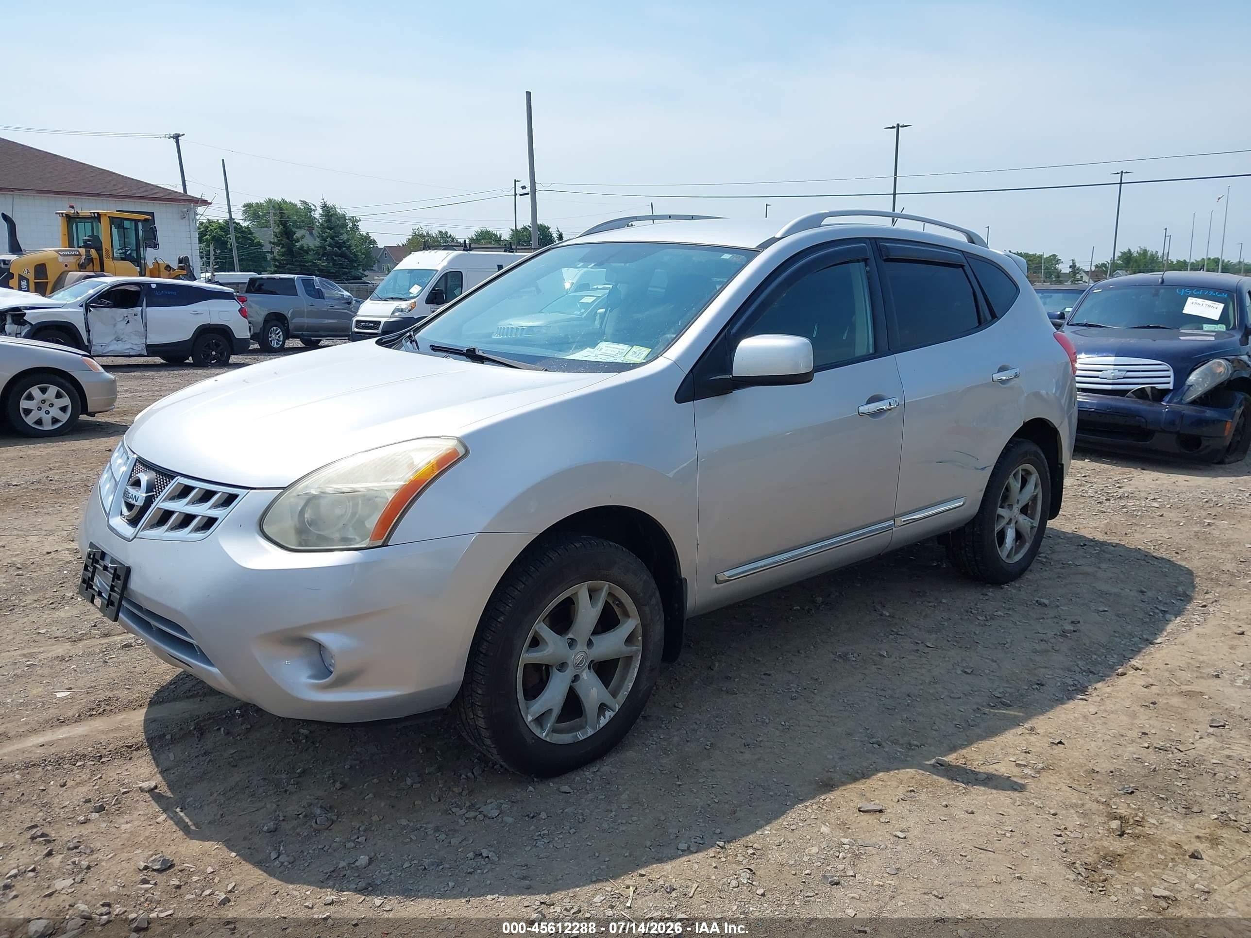 2011 Nissan Rogue Sv Silver vin: JN8AS5MV2BW314531