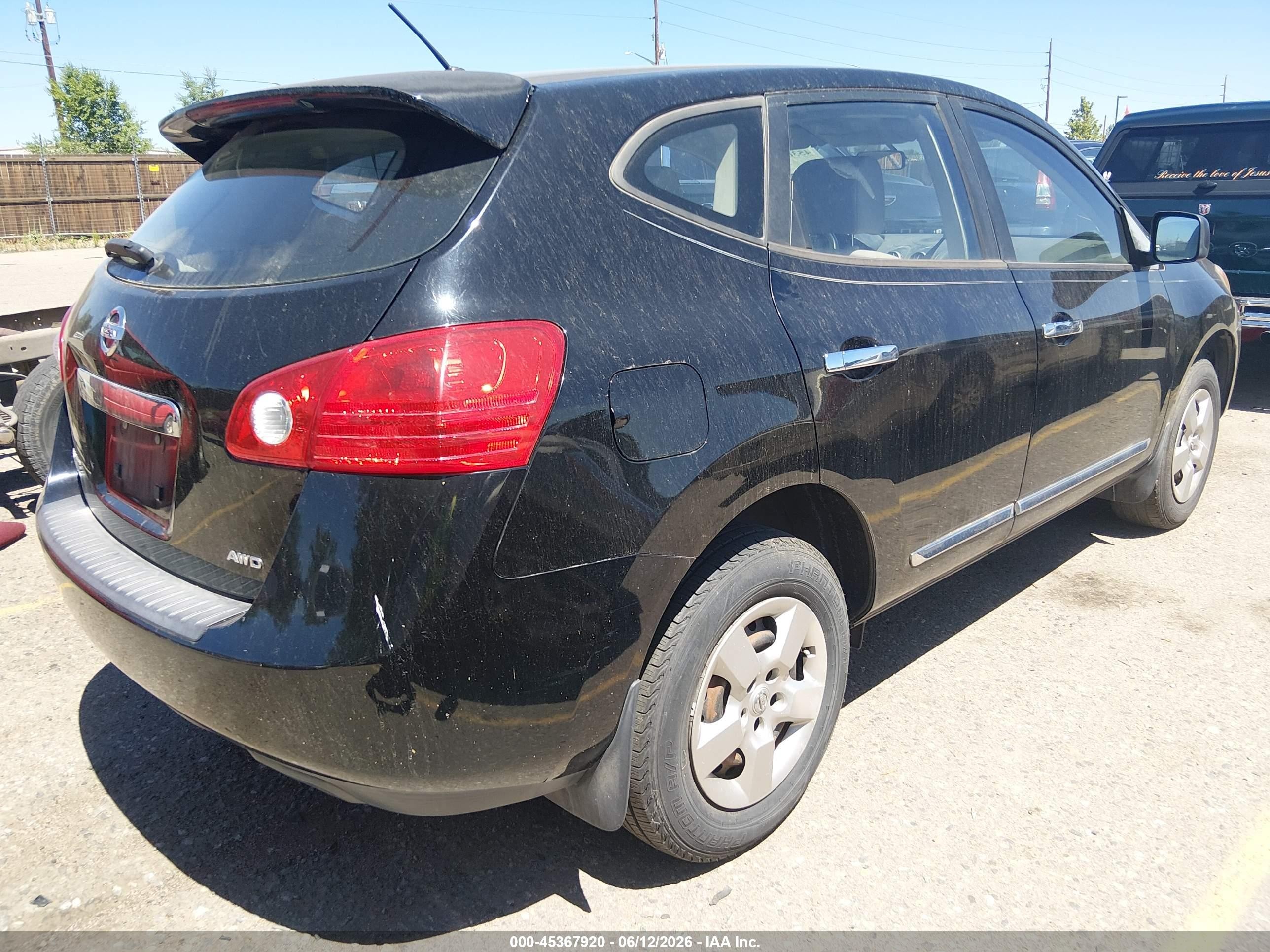 2011 Nissan Rogue S Black vin: JN8AS5MV2BW660501