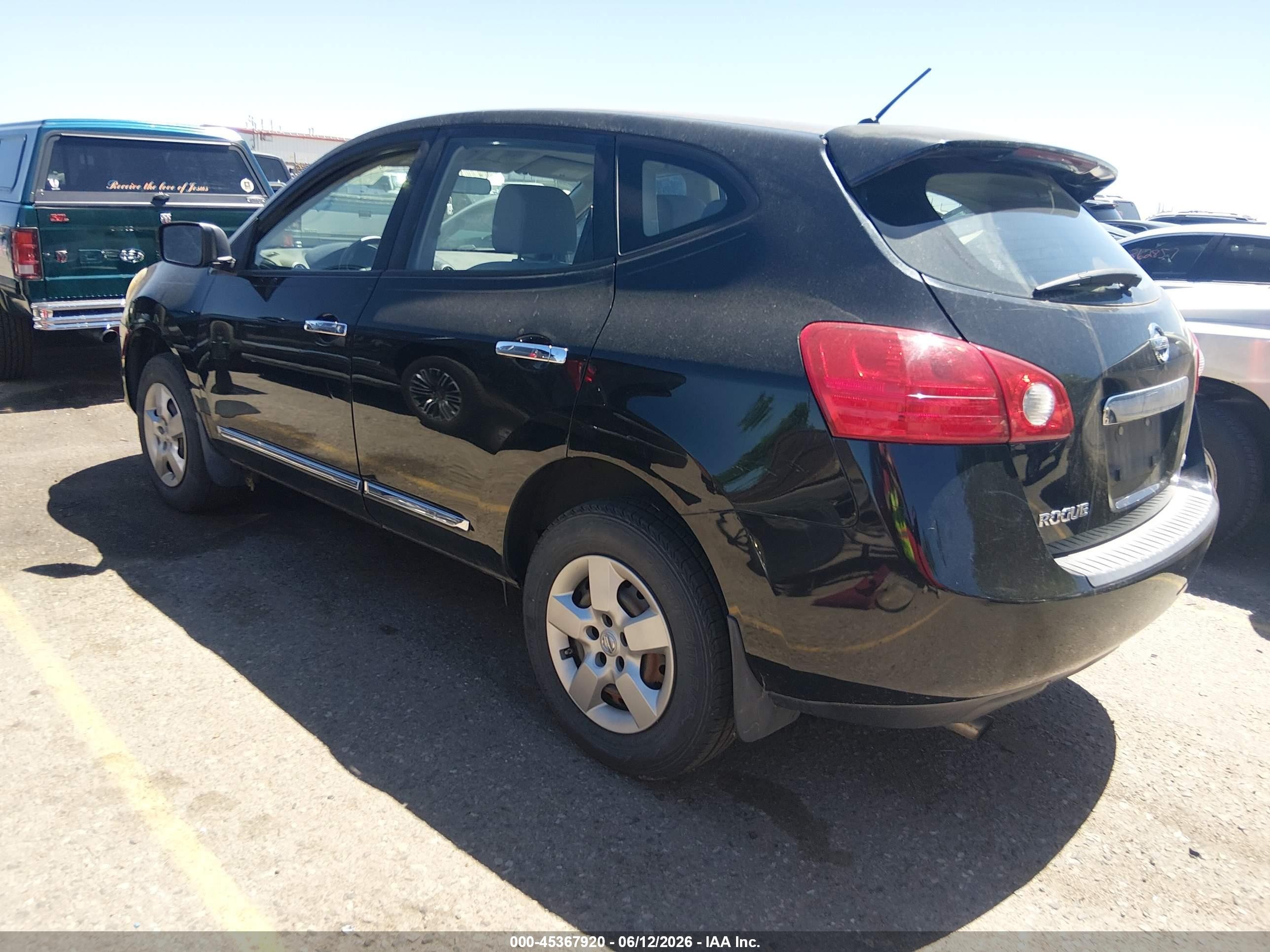2011 Nissan Rogue S Black vin: JN8AS5MV2BW660501
