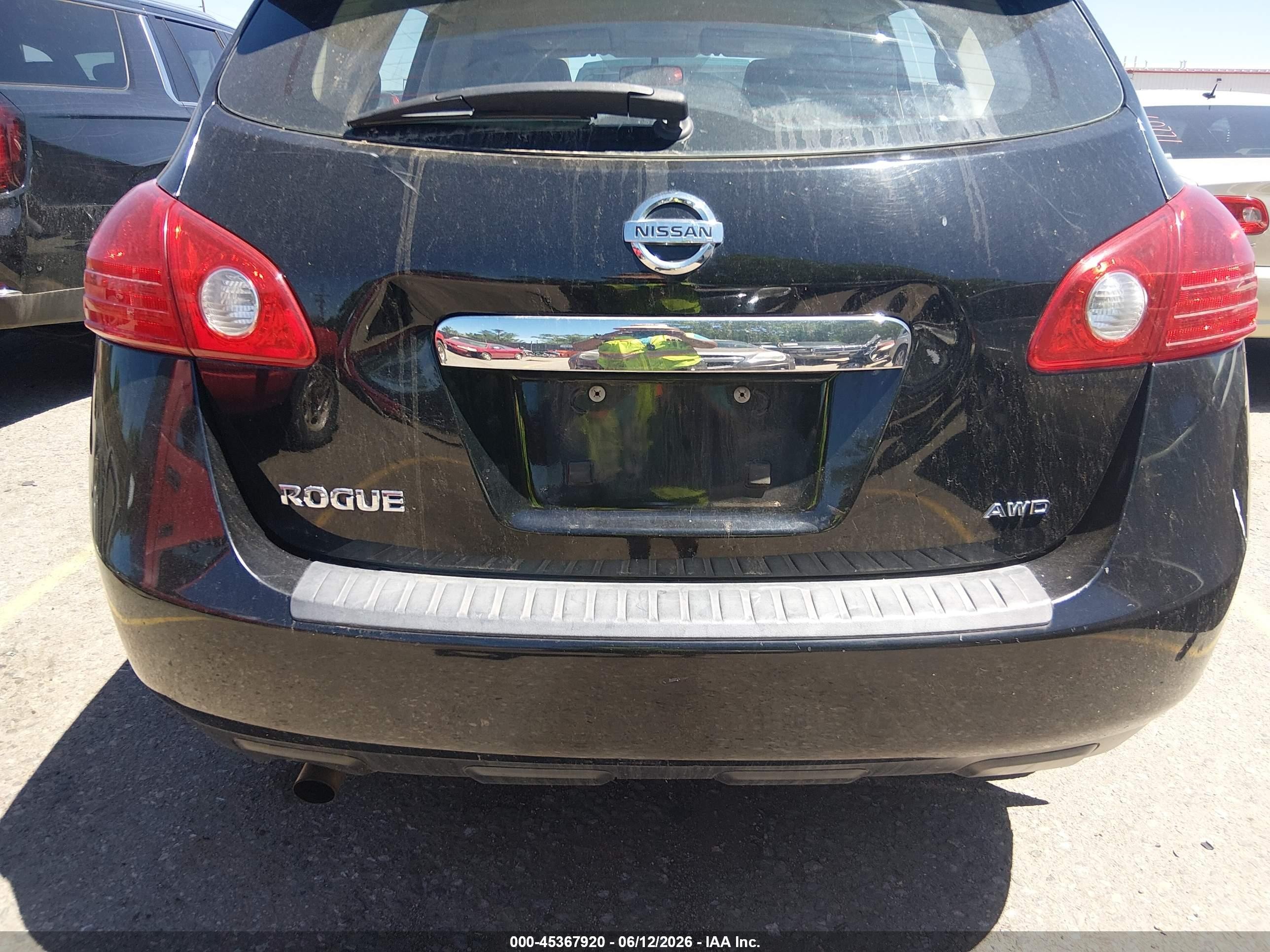 2011 Nissan Rogue S Black vin: JN8AS5MV2BW660501