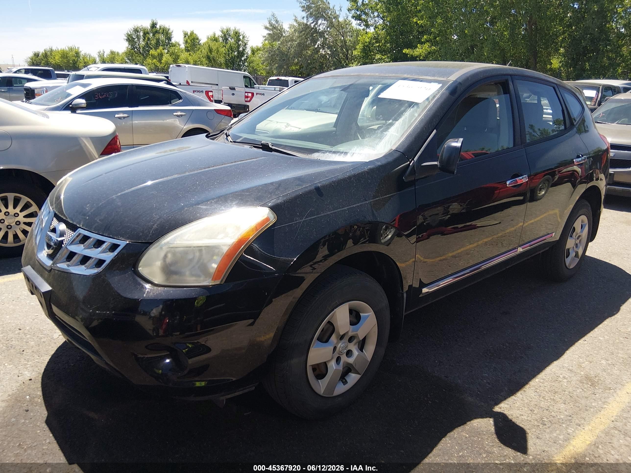 2011 Nissan Rogue S Black vin: JN8AS5MV2BW660501