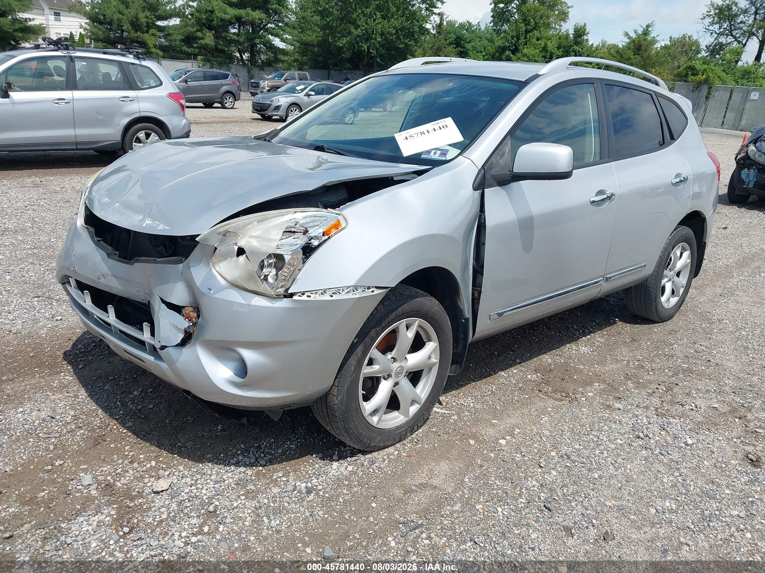 2011 Nissan Rogue Sv Silver vin: JN8AS5MV2BW676598