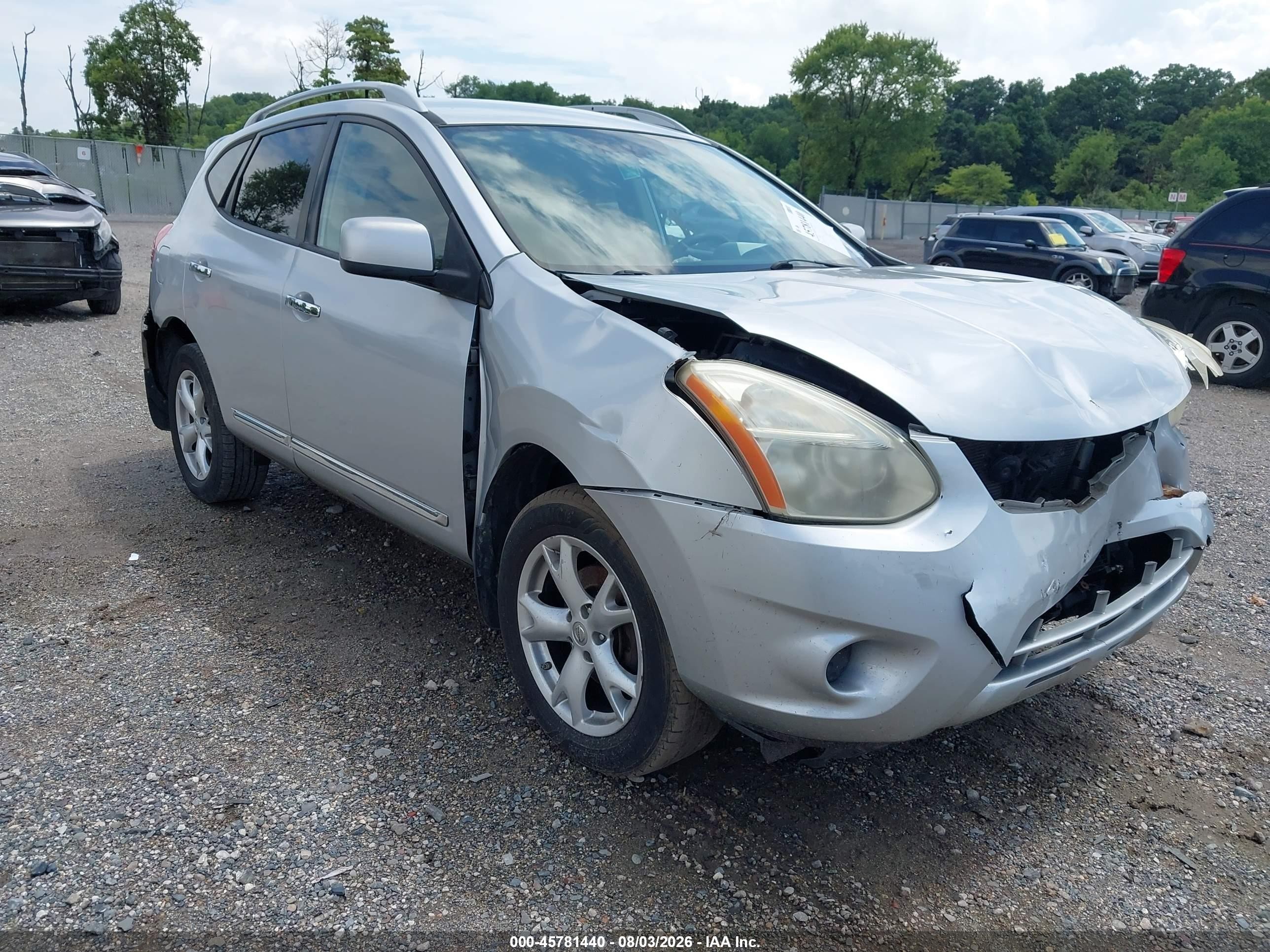 2011 Nissan Rogue Sv Silver vin: JN8AS5MV2BW676598