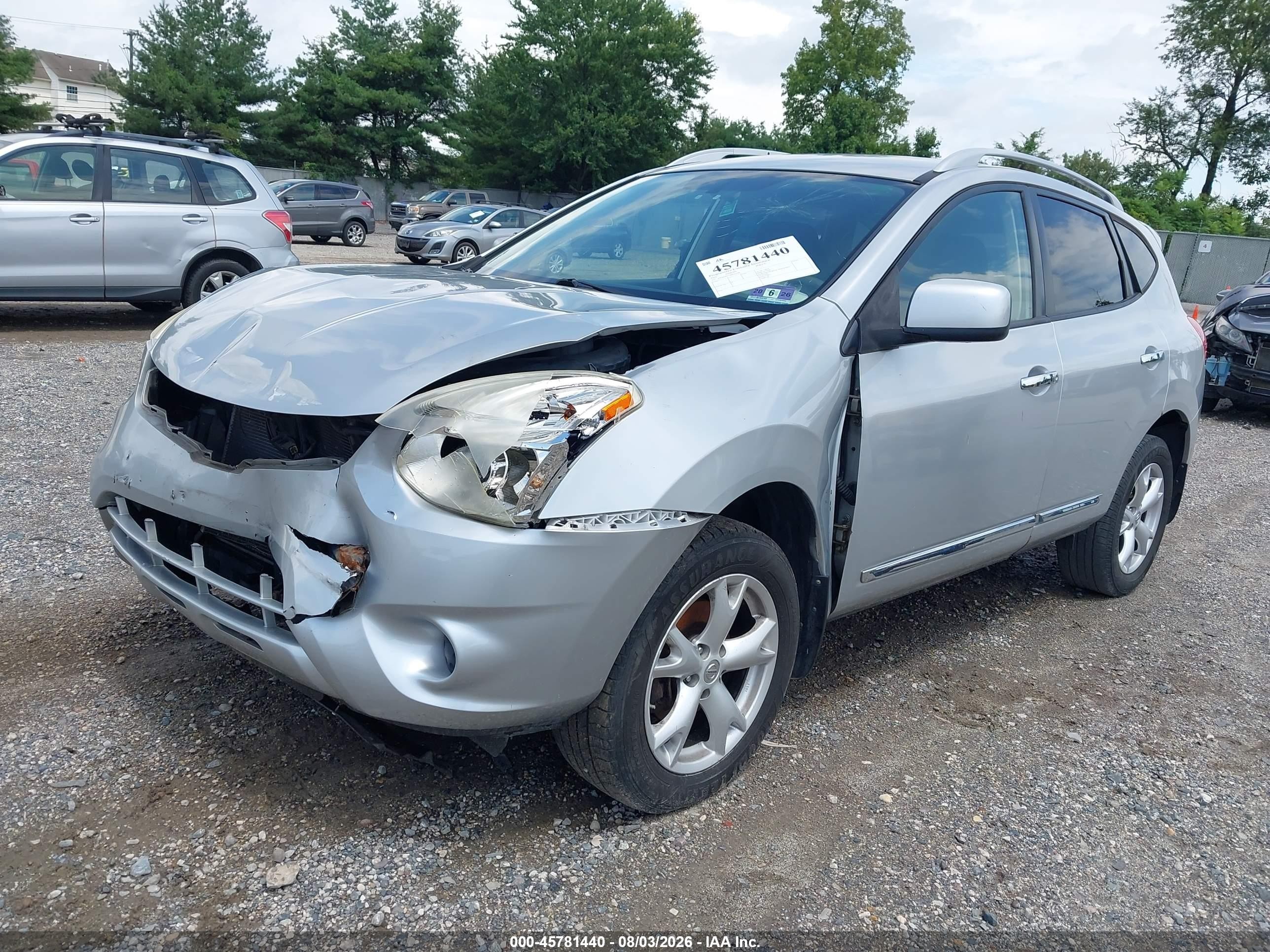 2011 Nissan Rogue Sv Silver vin: JN8AS5MV2BW676598