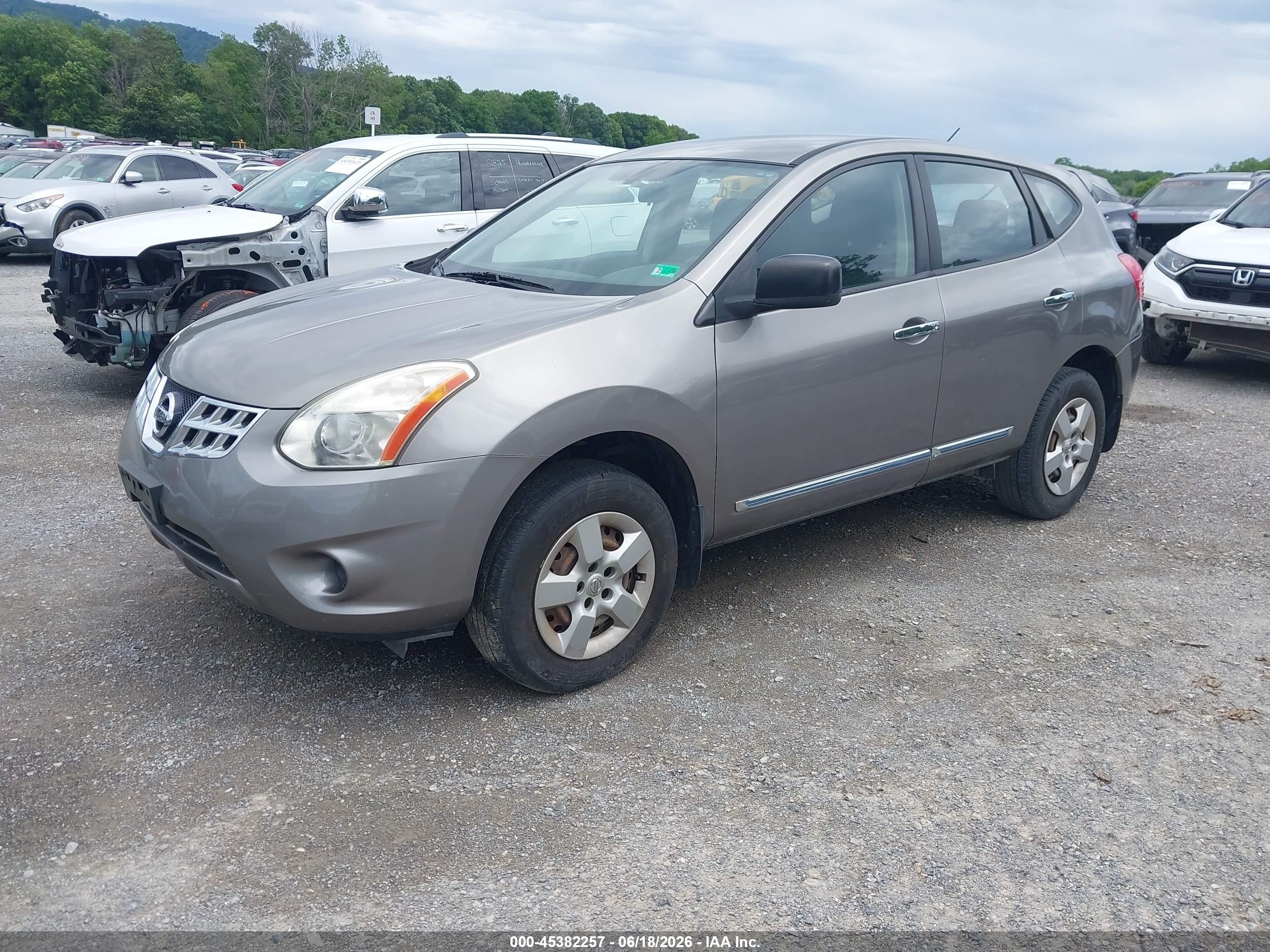 2011 Nissan Rogue S Gray vin: JN8AS5MV2BW680957
