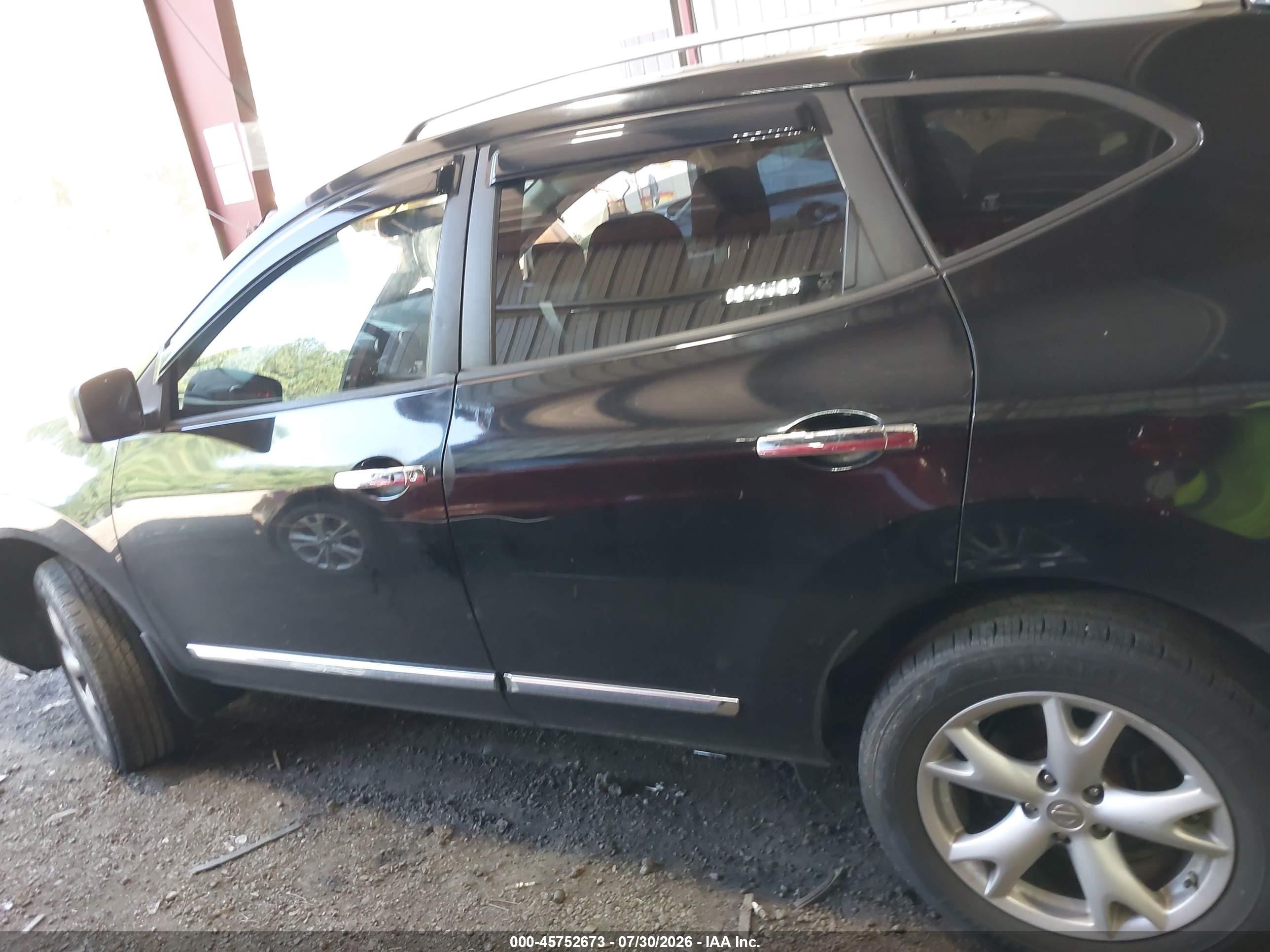 2011 Nissan Rogue Sv Black vin: JN8AS5MV2BW689352