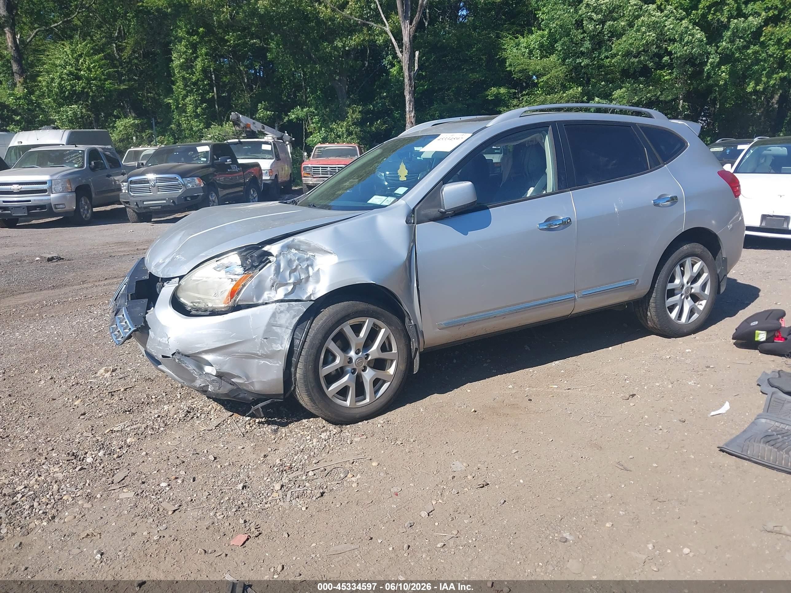 2011 Nissan Rogue Sv Silver vin: JN8AS5MV2BW689786