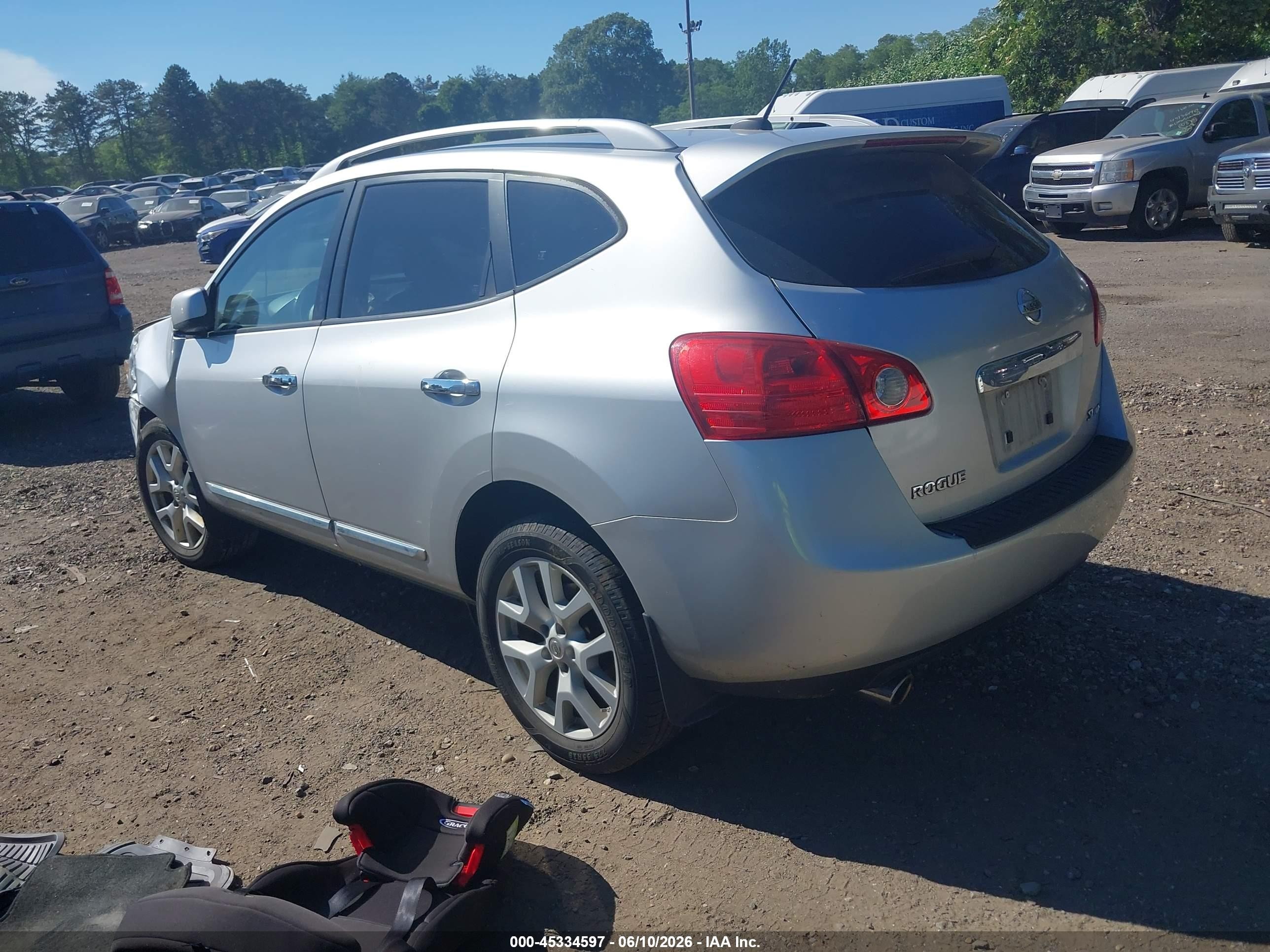 2011 Nissan Rogue Sv Silver vin: JN8AS5MV2BW689786