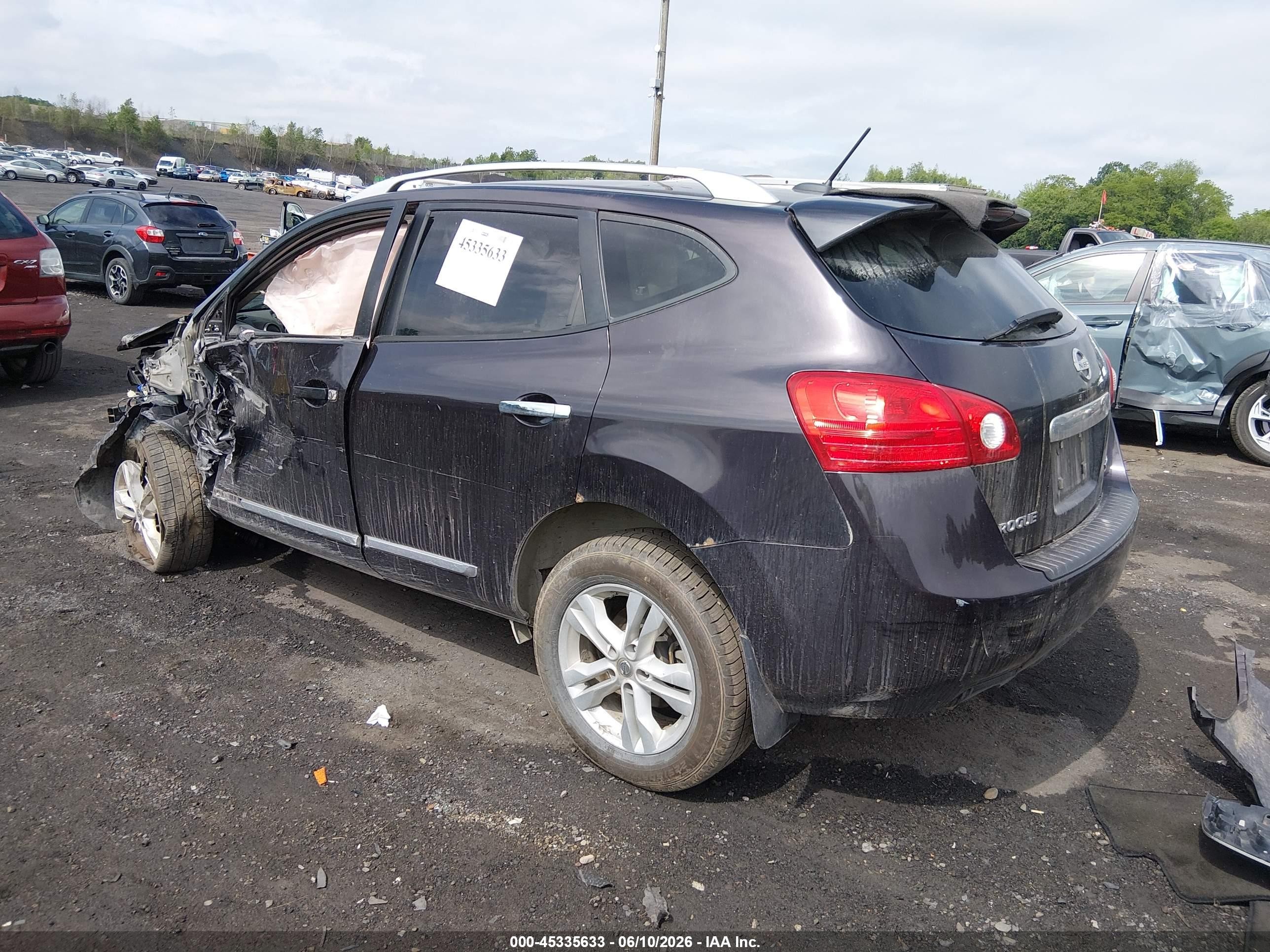 2012 Nissan Rogue Sv Purple vin: JN8AS5MV2CW350754