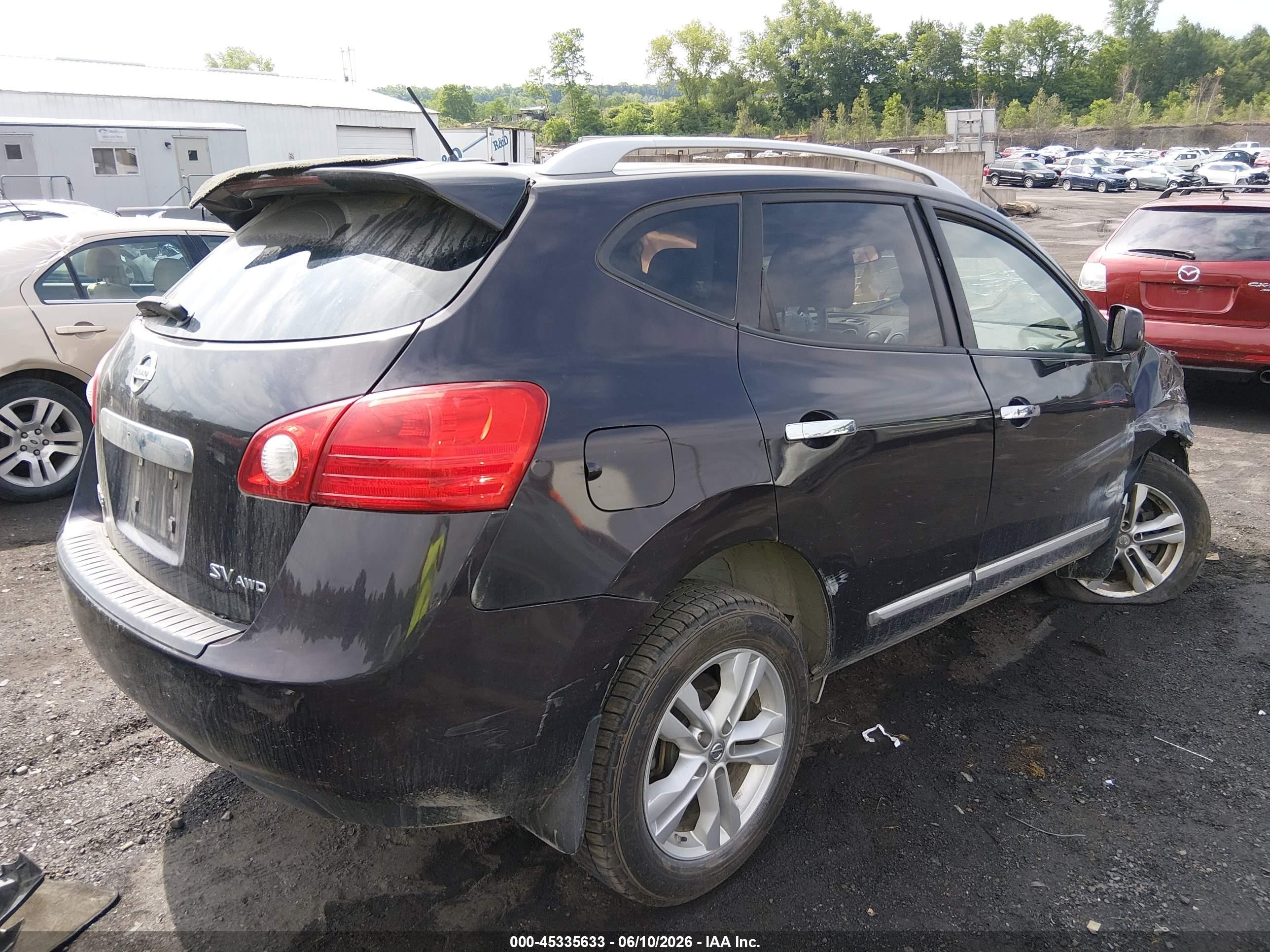 2012 Nissan Rogue Sv Purple vin: JN8AS5MV2CW350754