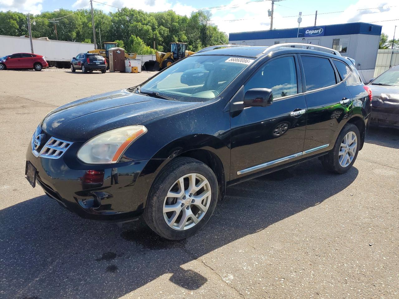 2012 Nissan Rogue S Black vin: JN8AS5MV2CW362712