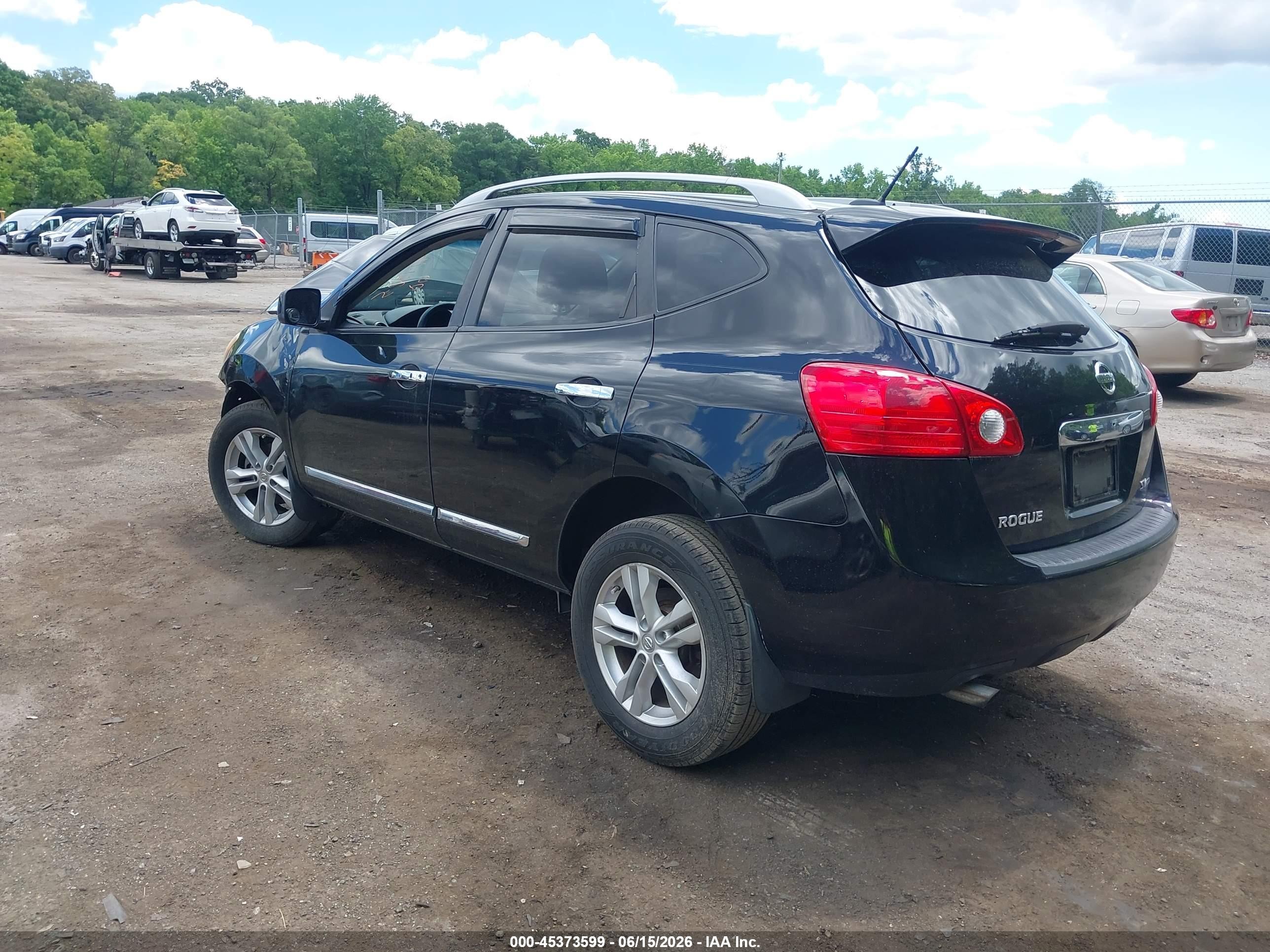 2012 Nissan Rogue Sv Black vin: JN8AS5MV2CW362760