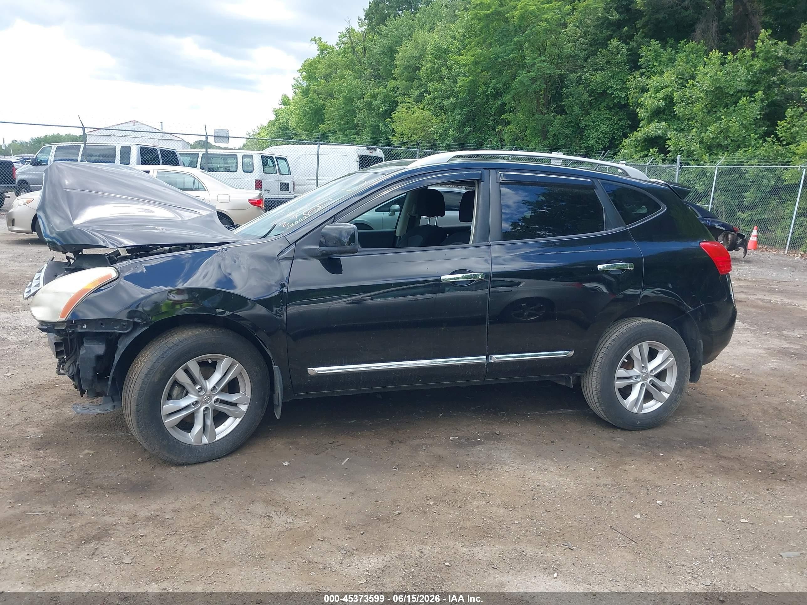 2012 Nissan Rogue Sv Black vin: JN8AS5MV2CW362760