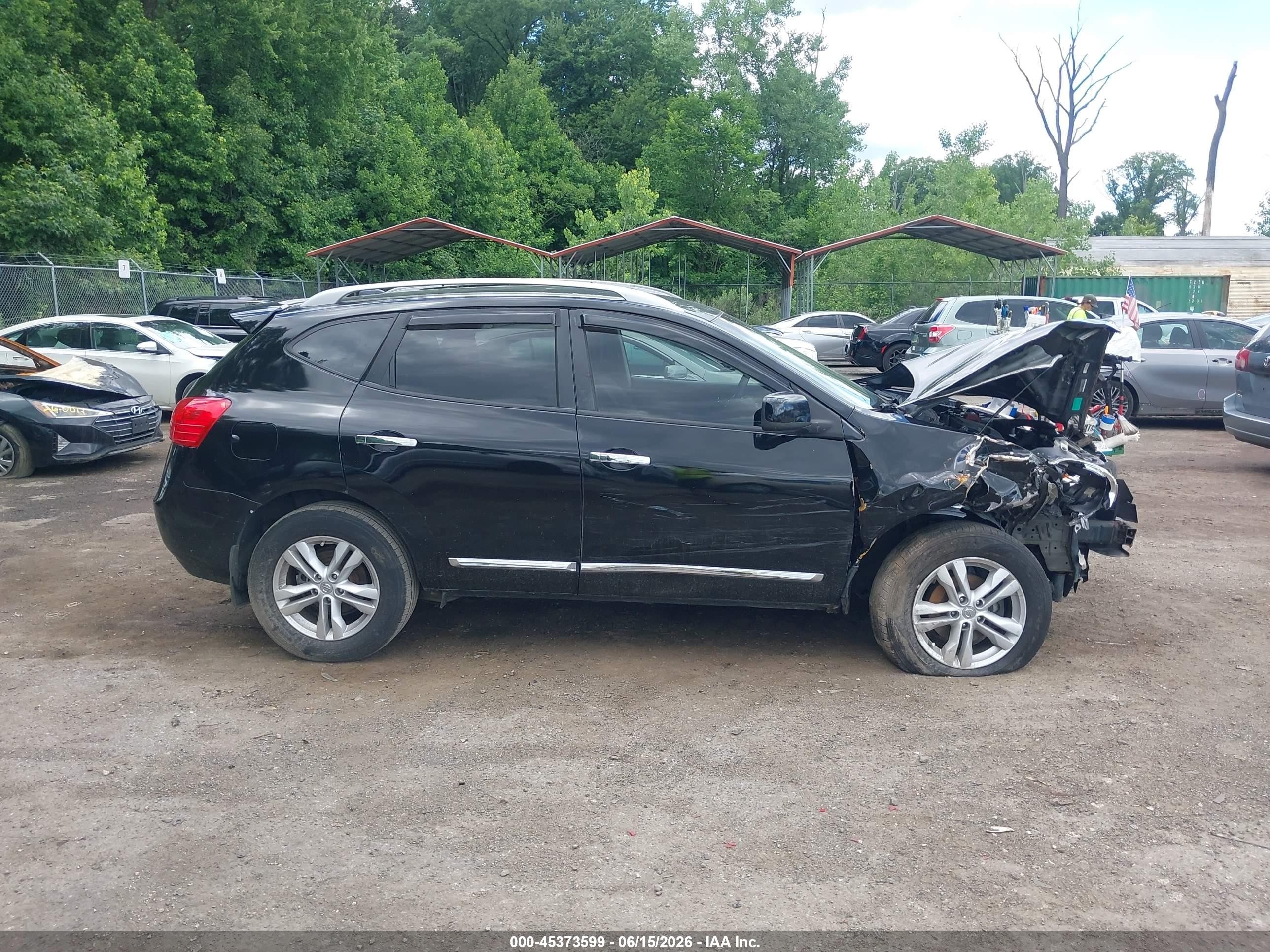 2012 Nissan Rogue Sv Black vin: JN8AS5MV2CW362760