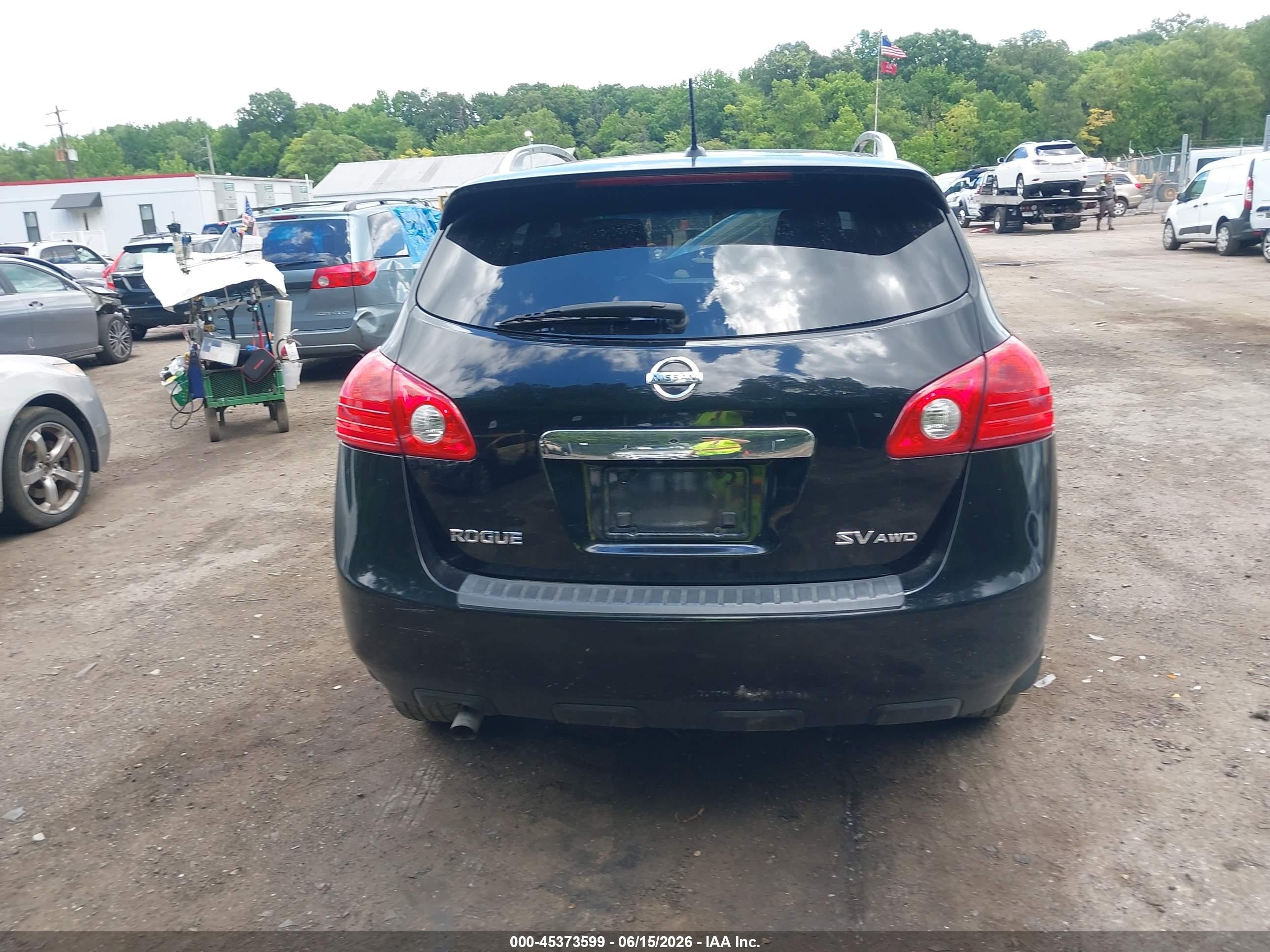2012 Nissan Rogue Sv Black vin: JN8AS5MV2CW362760
