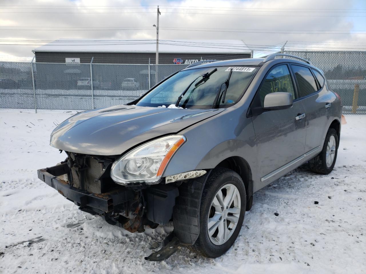 2012 Nissan Rogue S Gray vin: JN8AS5MV2CW364265