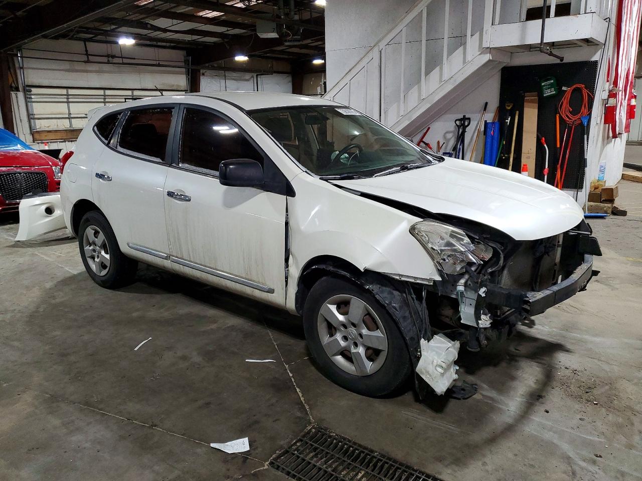 2012 Nissan Rogue S White vin: JN8AS5MV2CW368171