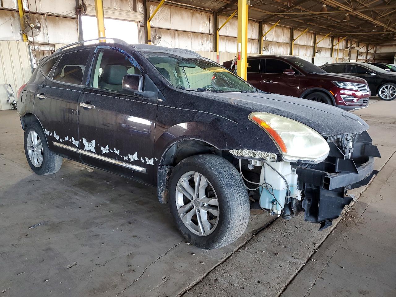 2012 Nissan Rogue S Black vin: JN8AS5MV2CW370339