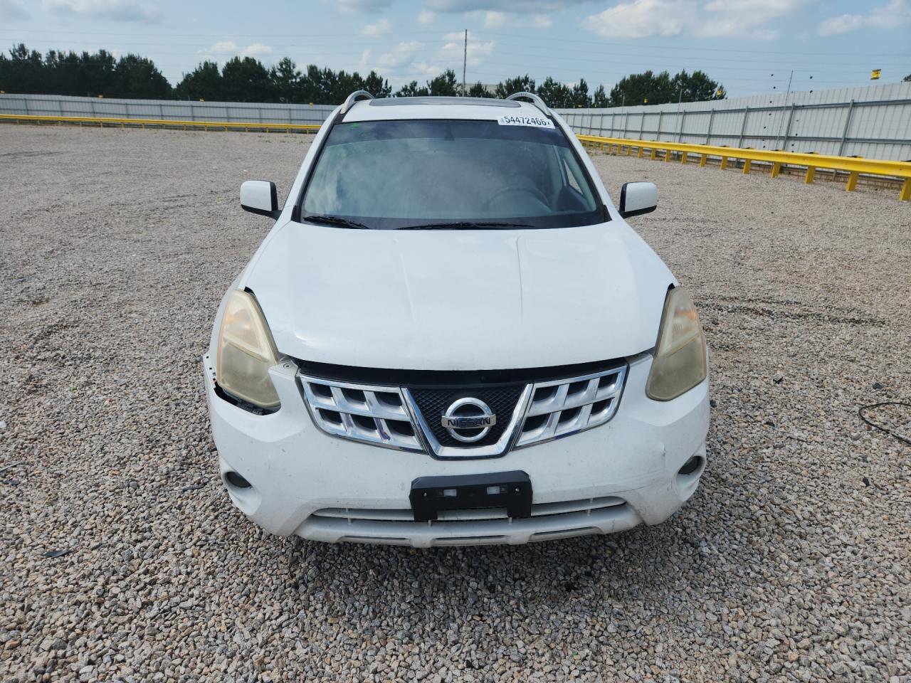 2012 Nissan Rogue S White vin: JN8AS5MV2CW376917