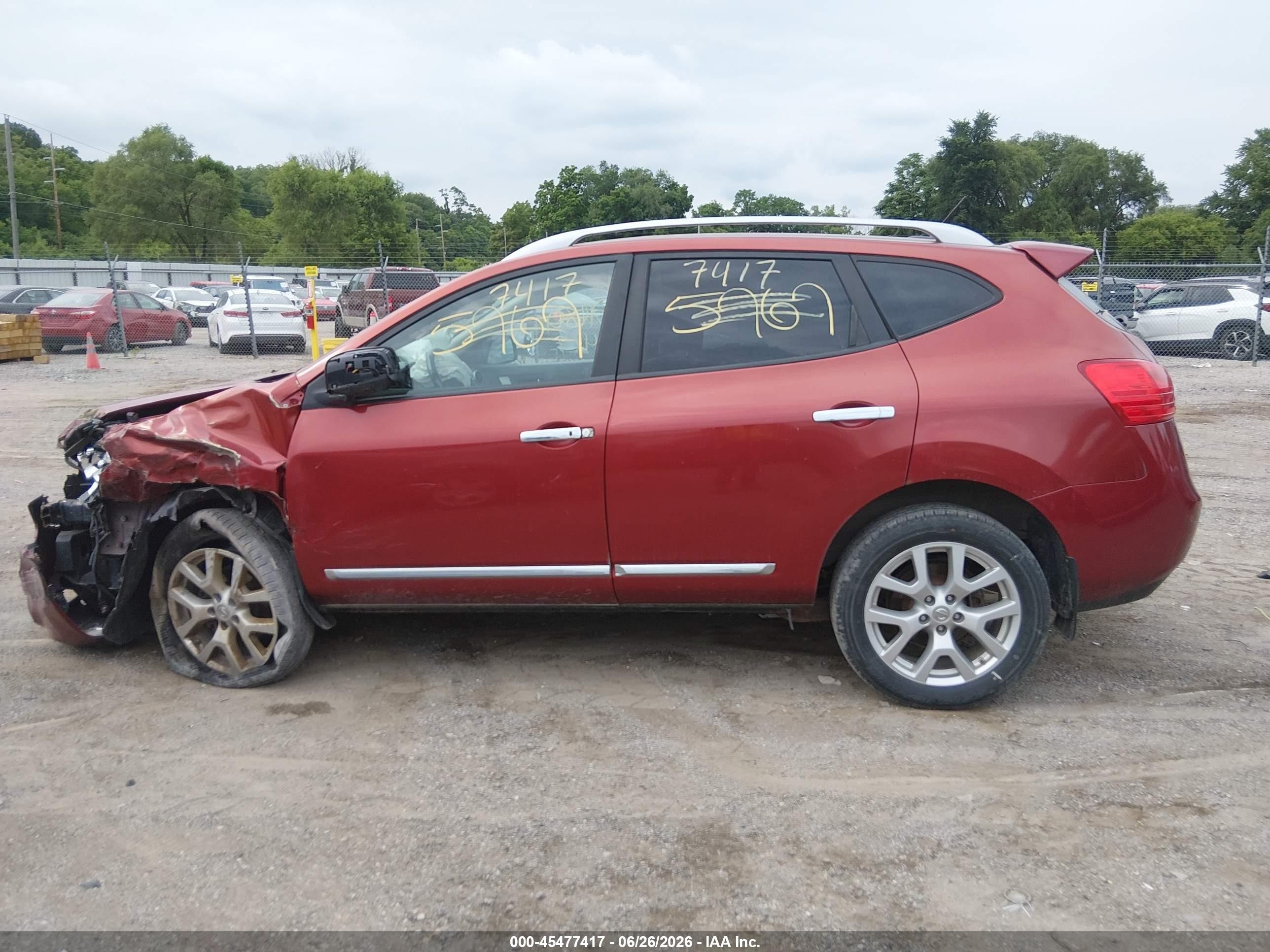 2012 Nissan Rogue Sv W/sl Pkg Blue vin: JN8AS5MV2CW380384
