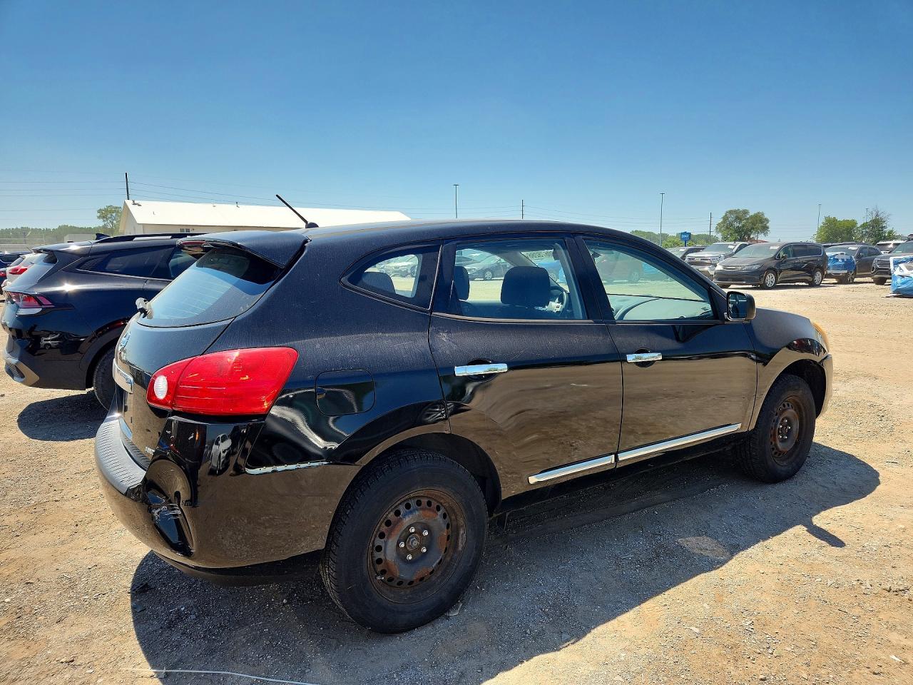 2012 Nissan Rogue S Black vin: JN8AS5MV2CW387738