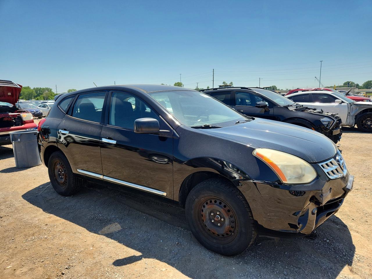 2012 Nissan Rogue S Black vin: JN8AS5MV2CW387738