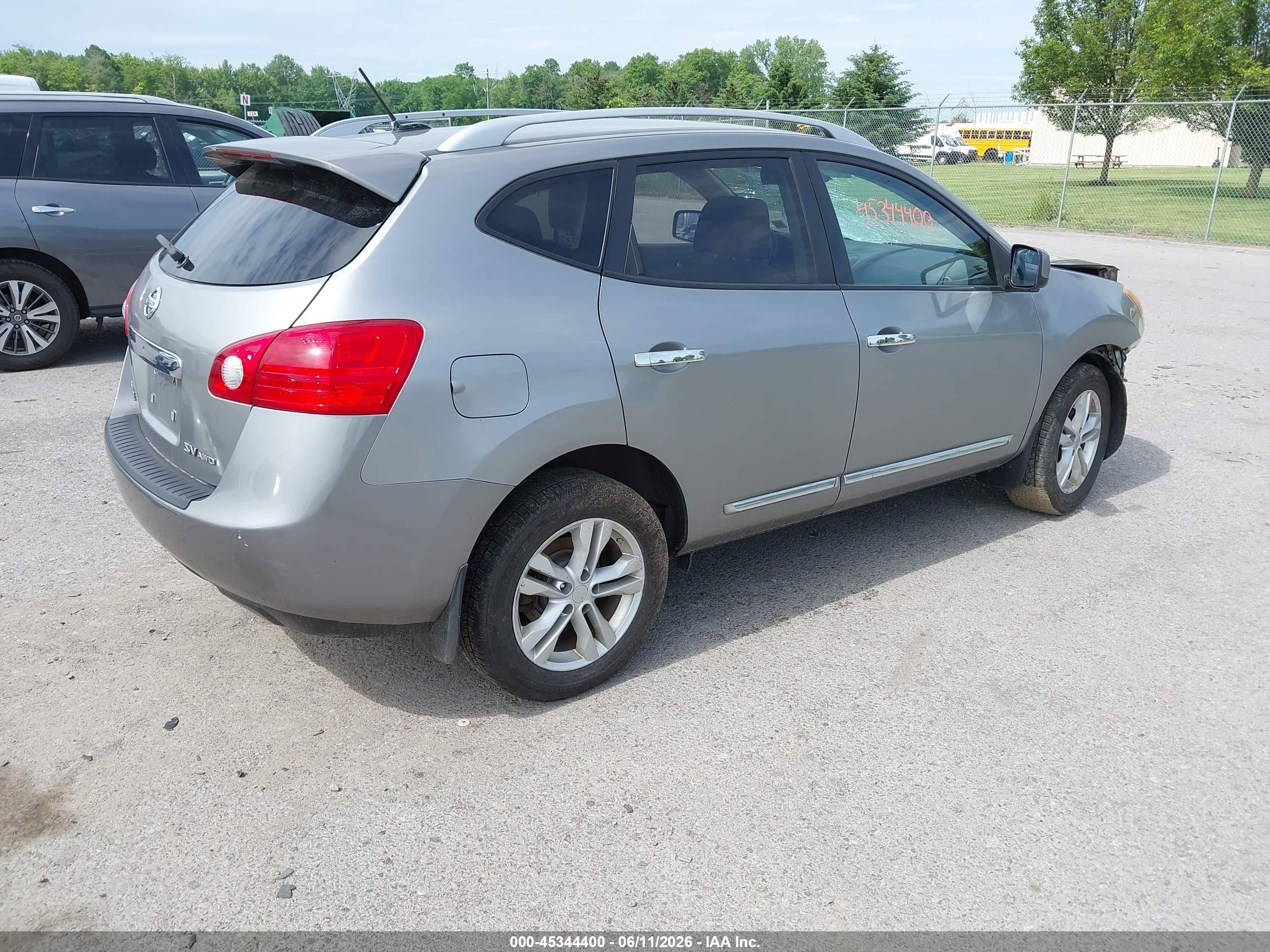2012 Nissan Rogue Sv Gray vin: JN8AS5MV2CW387982