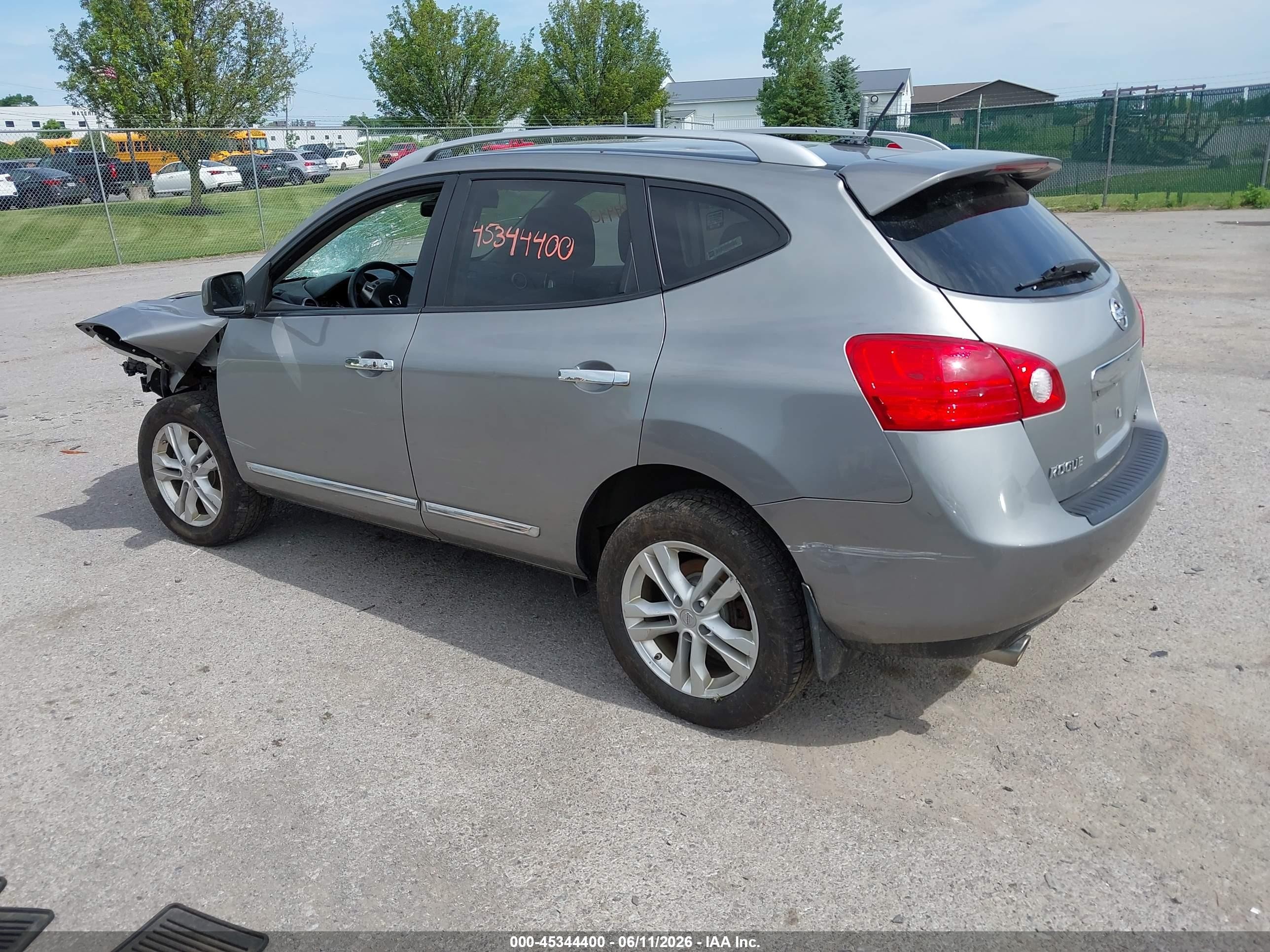 2012 Nissan Rogue Sv Gray vin: JN8AS5MV2CW387982