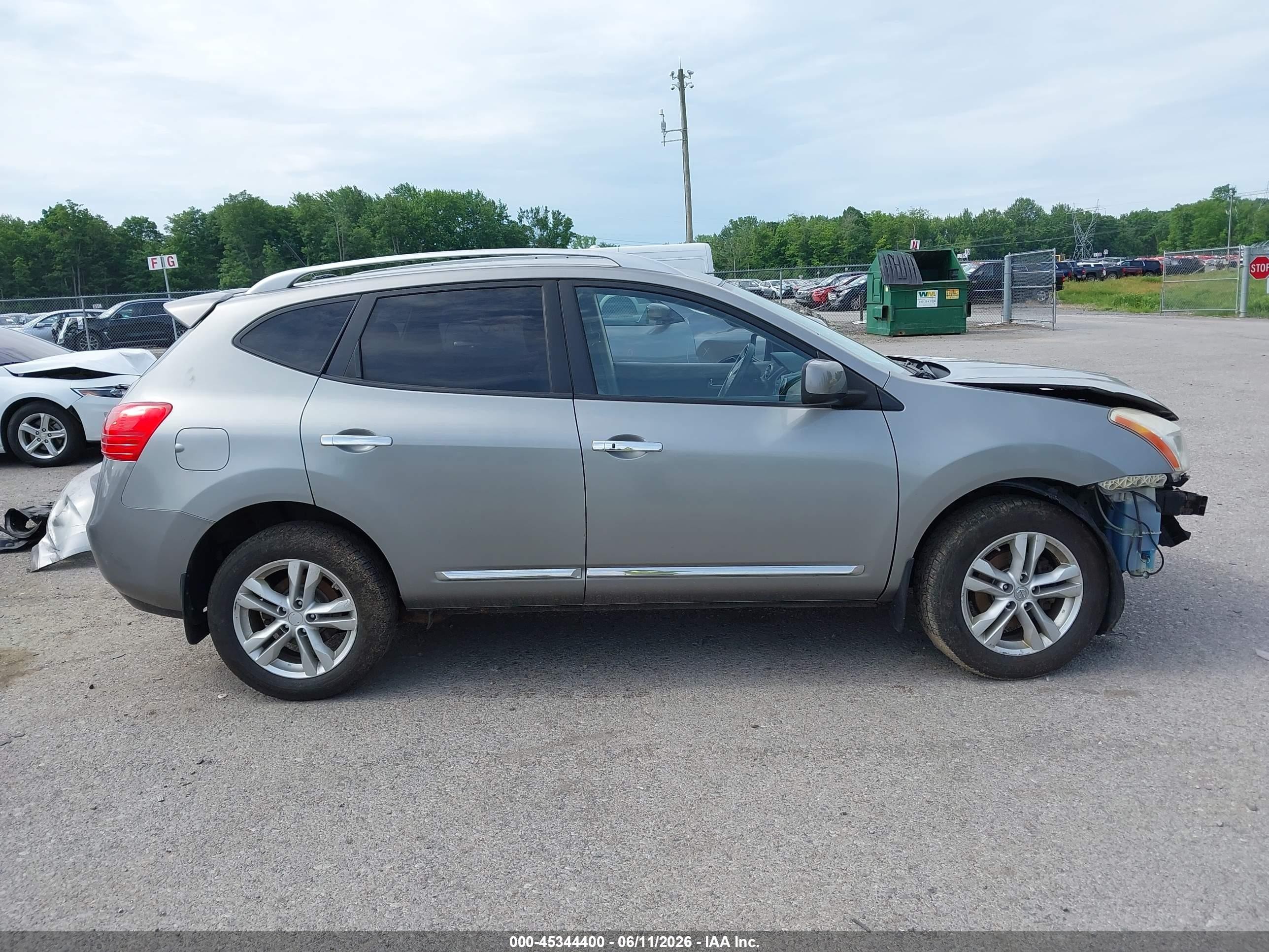 2012 Nissan Rogue Sv Gray vin: JN8AS5MV2CW387982