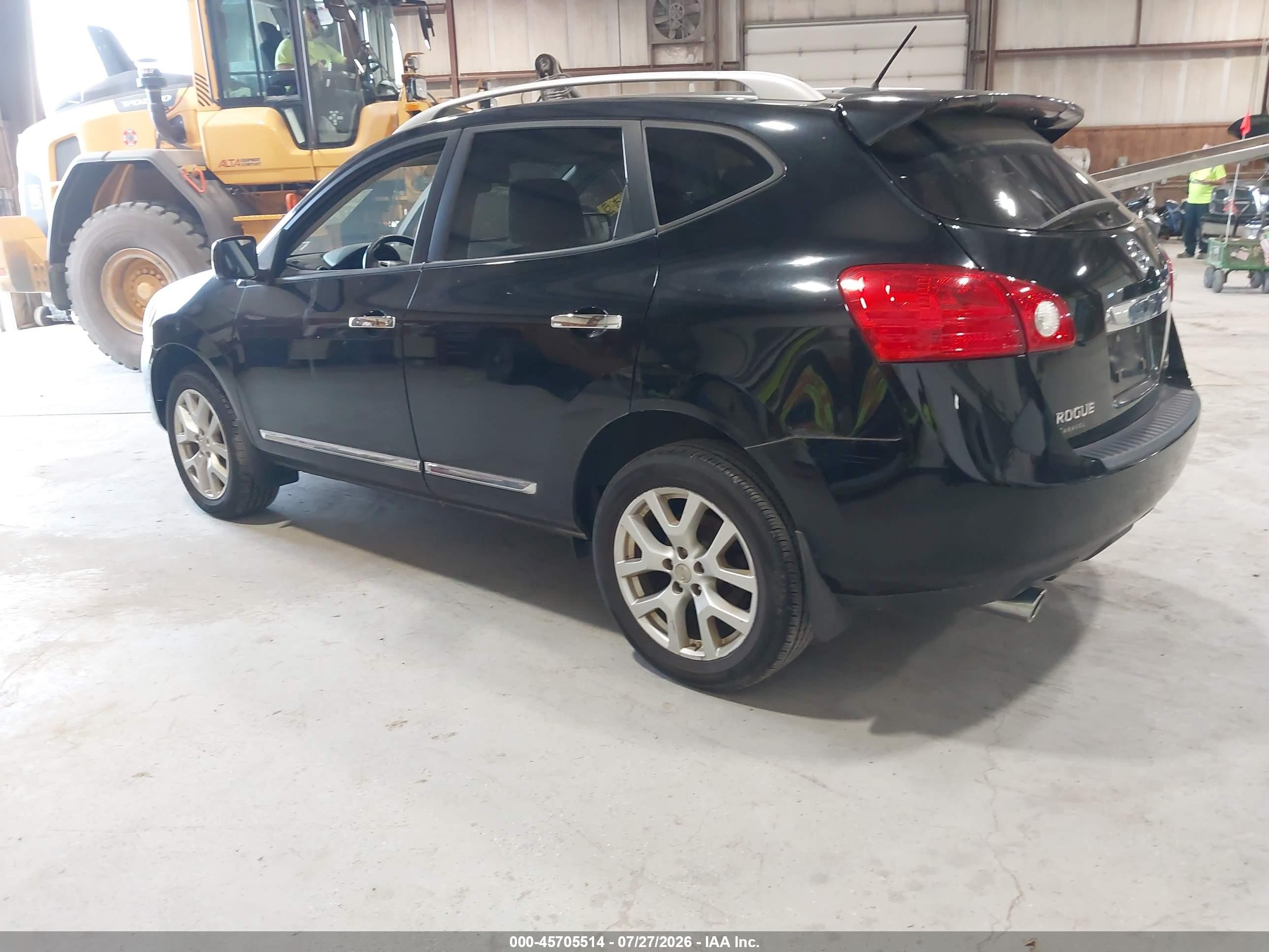 2012 Nissan Rogue S/sv Black vin: JN8AS5MV2CW392390
