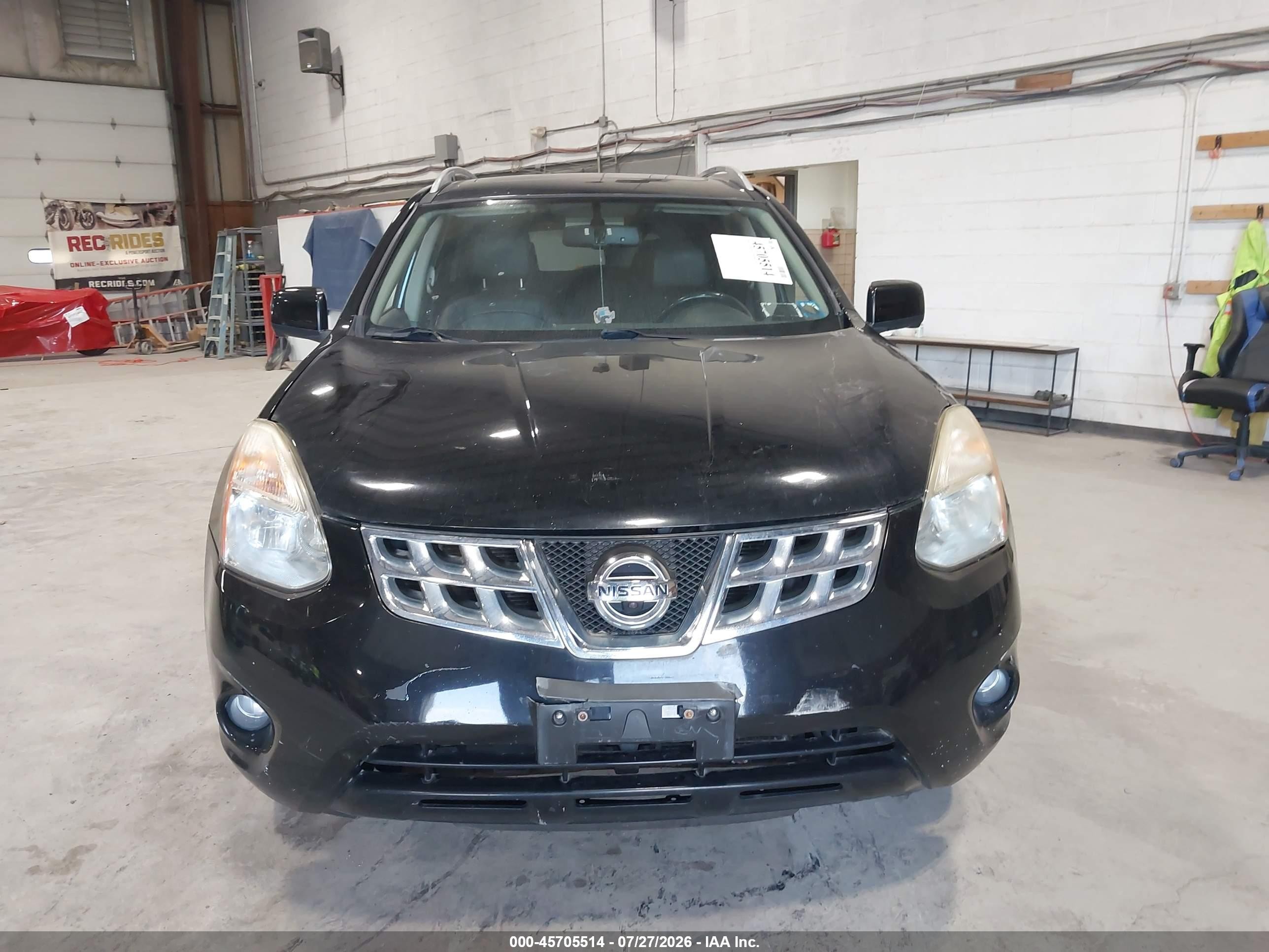 2012 Nissan Rogue S/sv Black vin: JN8AS5MV2CW392390