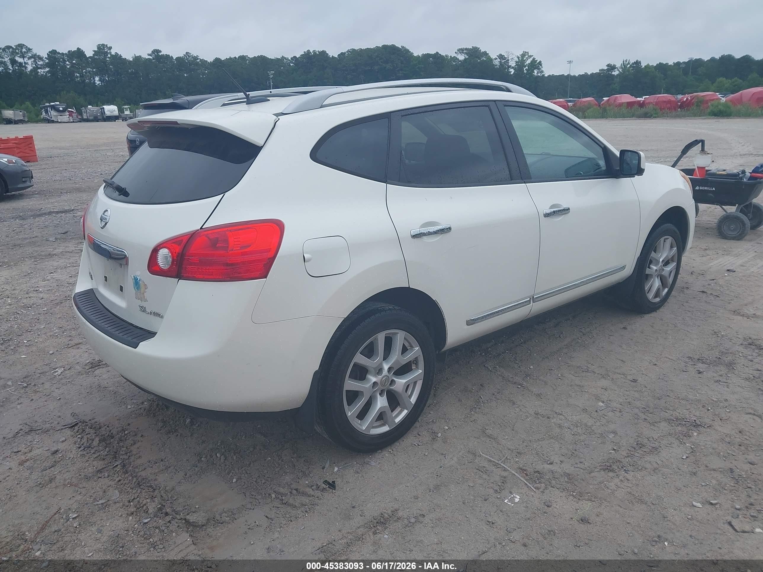 2012 Nissan Rogue Sv W/sl Pkg White vin: JN8AS5MV2CW394592
