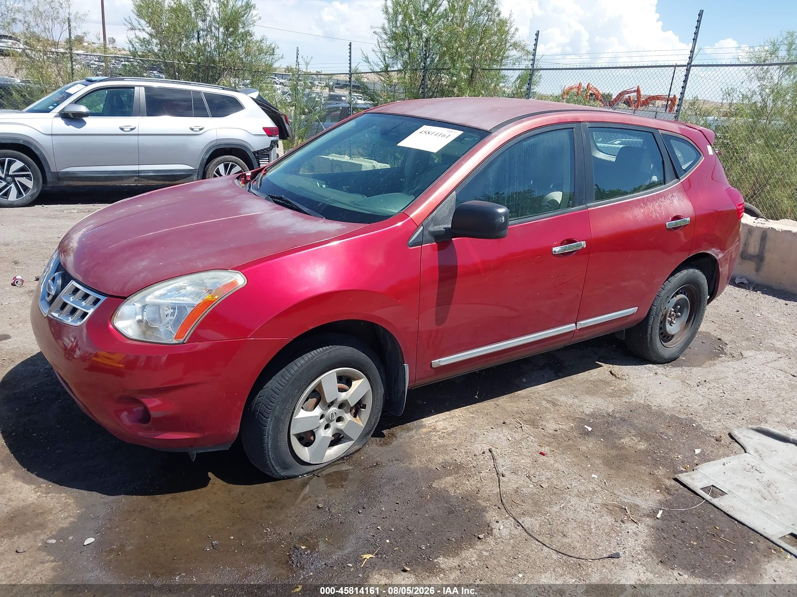 2012 Nissan Rogue S Maroon vin: JN8AS5MV2CW405607
