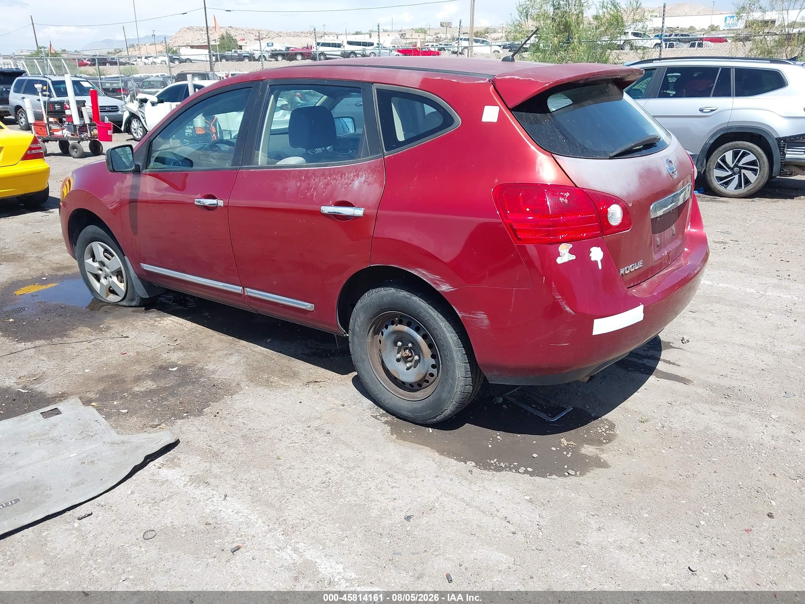 2012 Nissan Rogue S Maroon vin: JN8AS5MV2CW405607