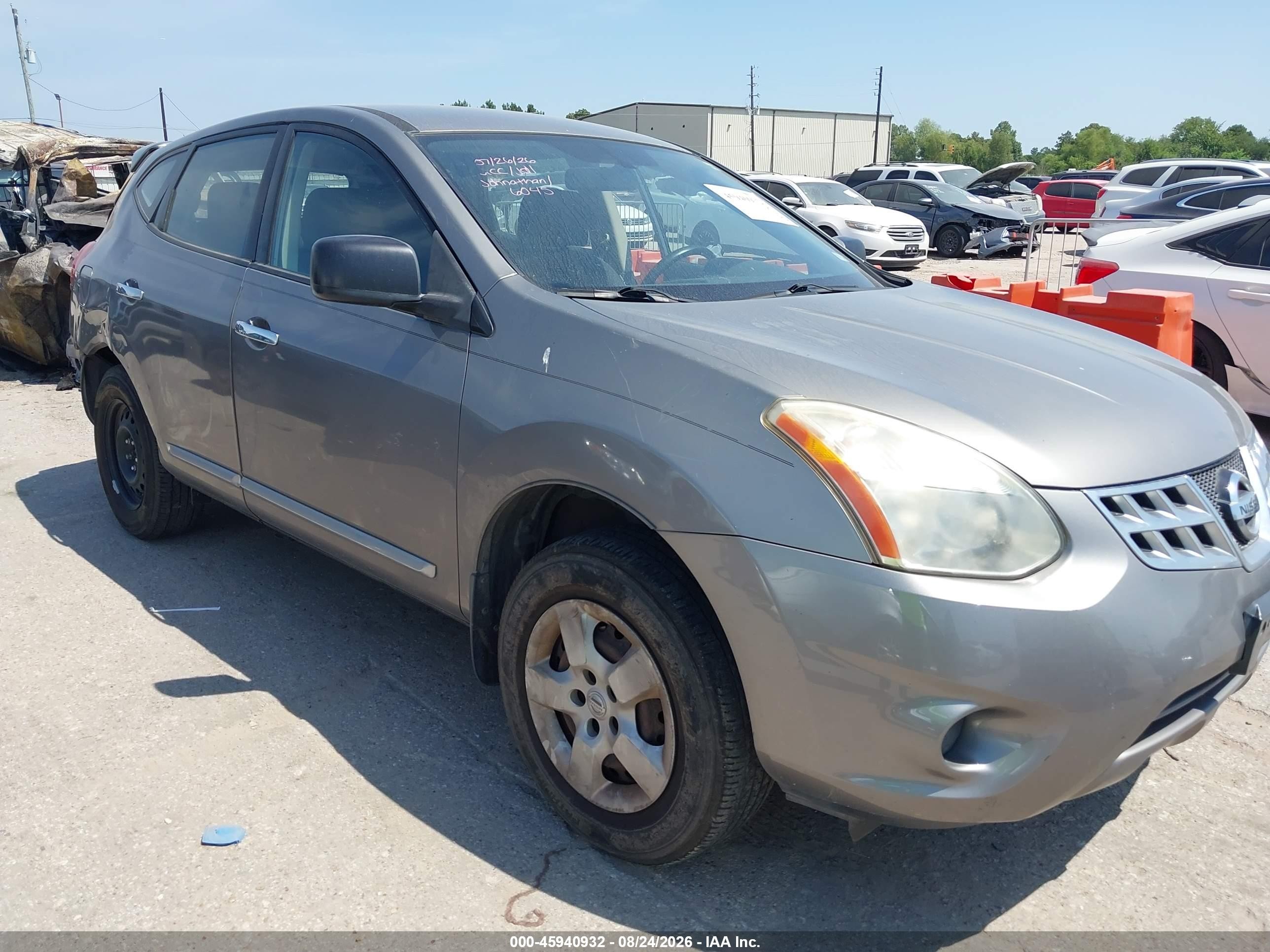 2012 Nissan Rogue S Gray vin: JN8AS5MV2CW406045