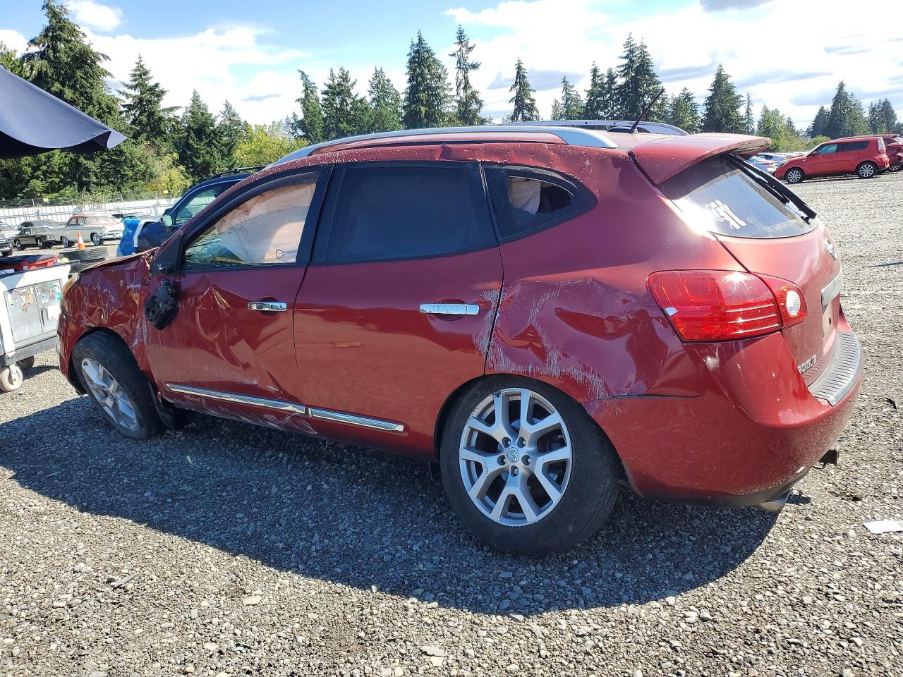 2012 Nissan Rogue S Orange vin: JN8AS5MV2CW406160