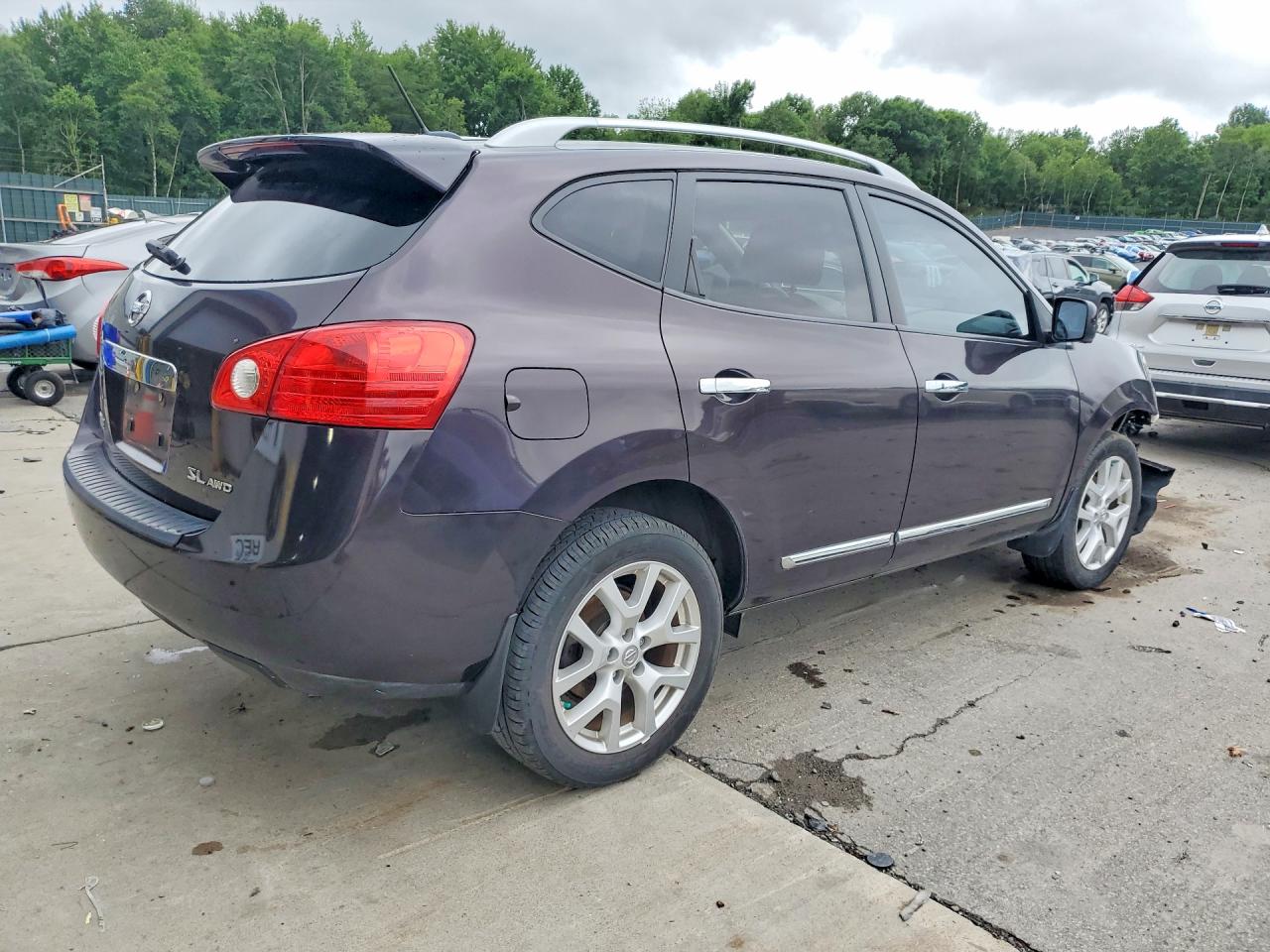 2012 Nissan Rogue S Purple vin: JN8AS5MV2CW415960