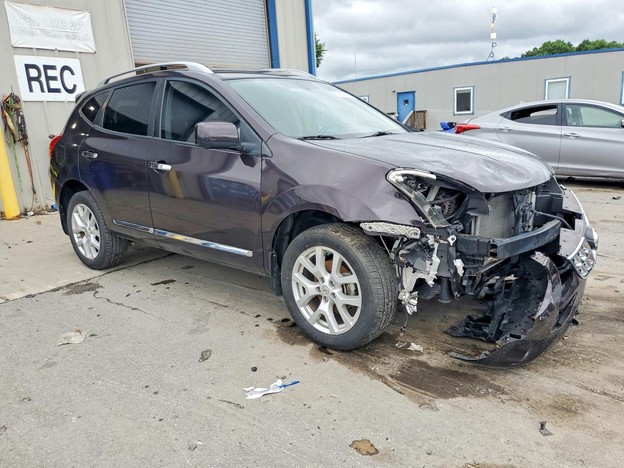 2012 Nissan Rogue S Purple vin: JN8AS5MV2CW415960