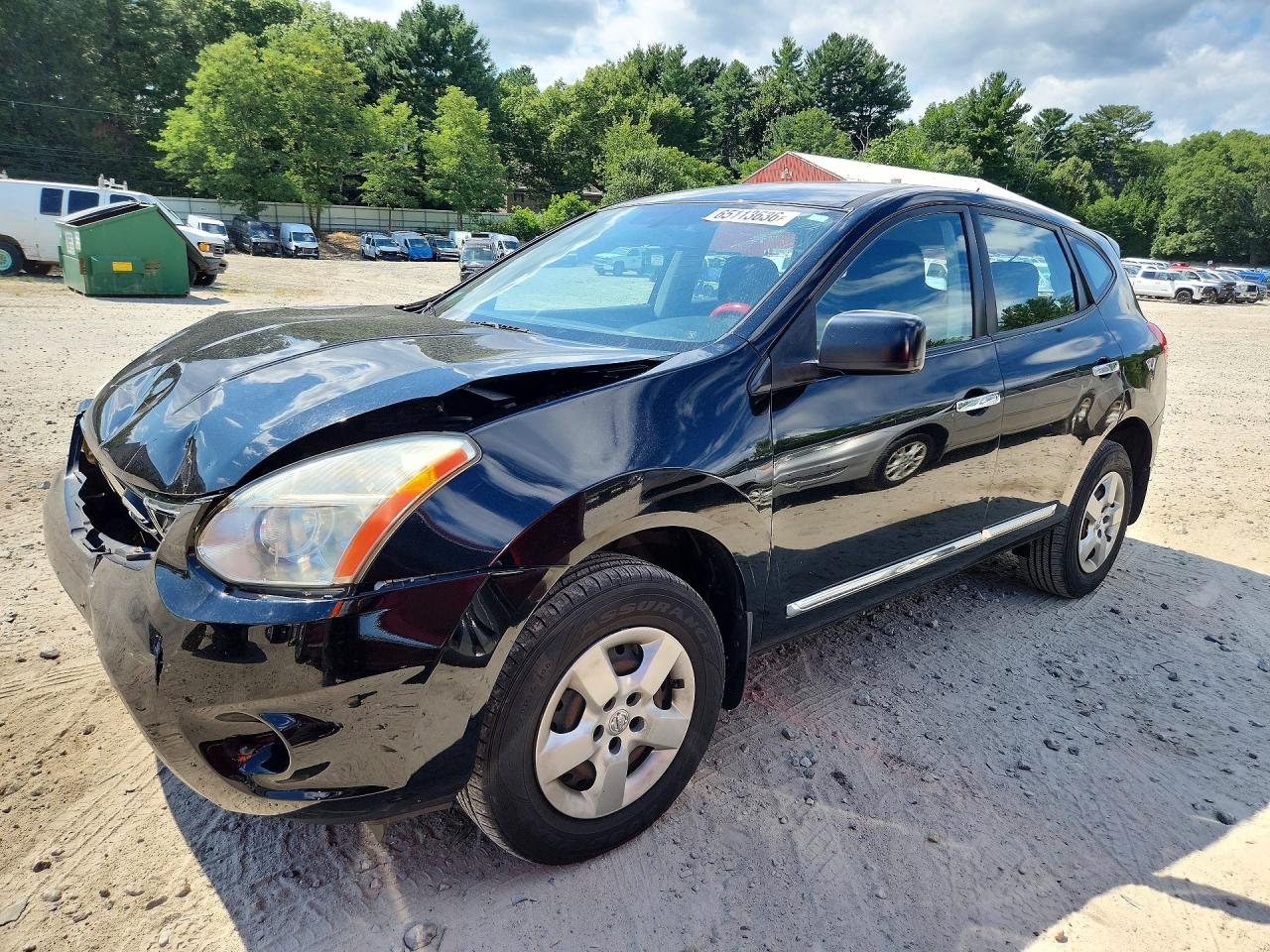 2012 Nissan Rogue S Black vin: JN8AS5MV2CW707916