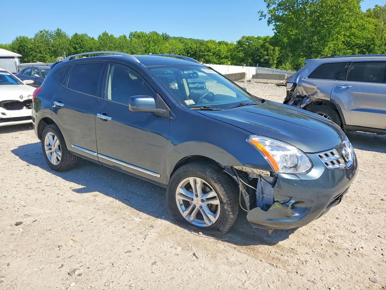 2012 Nissan Rogue S Blue vin: JN8AS5MV2CW707995
