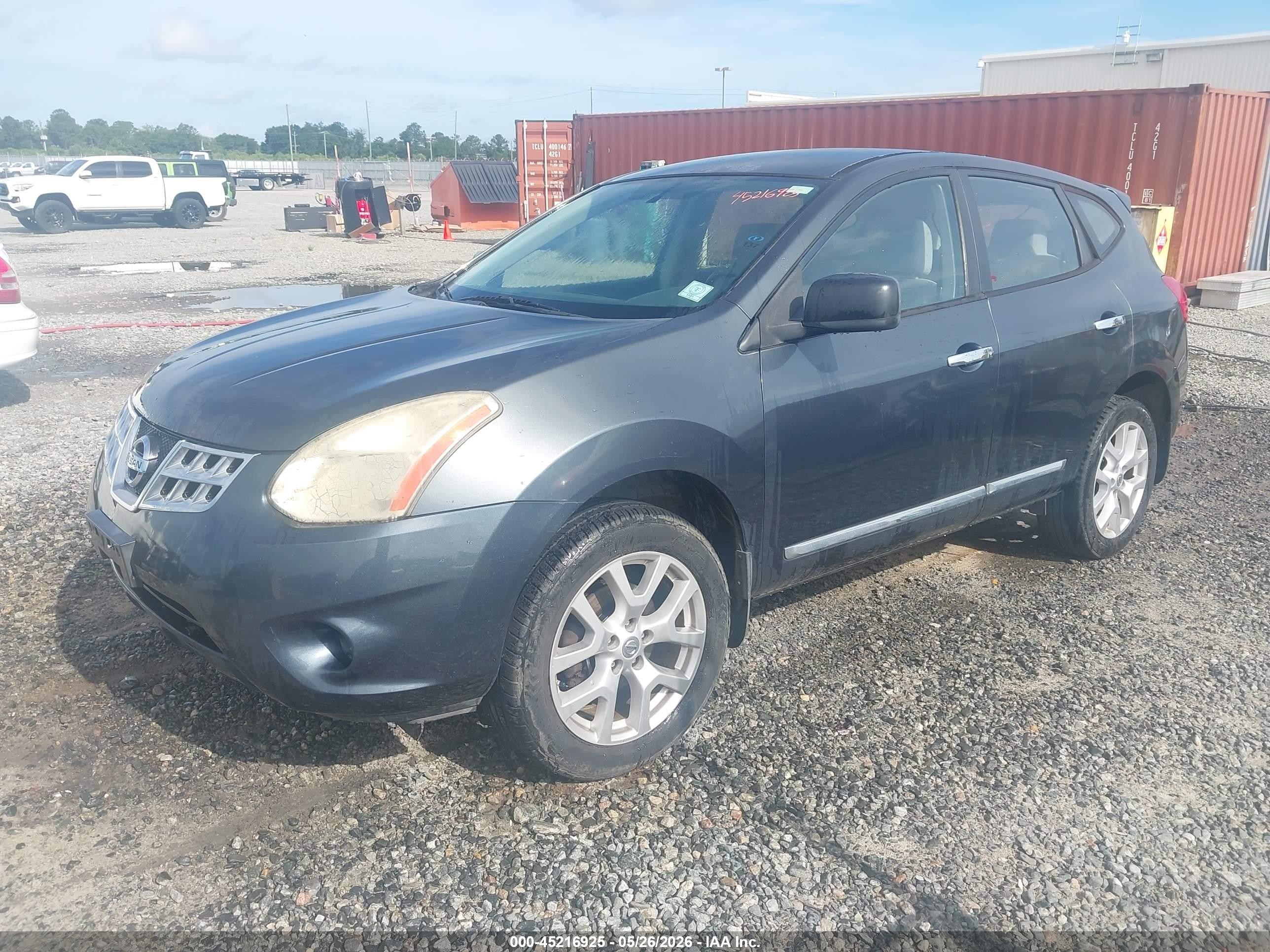 2012 Nissan Rogue S Gray vin: JN8AS5MV2CW708323