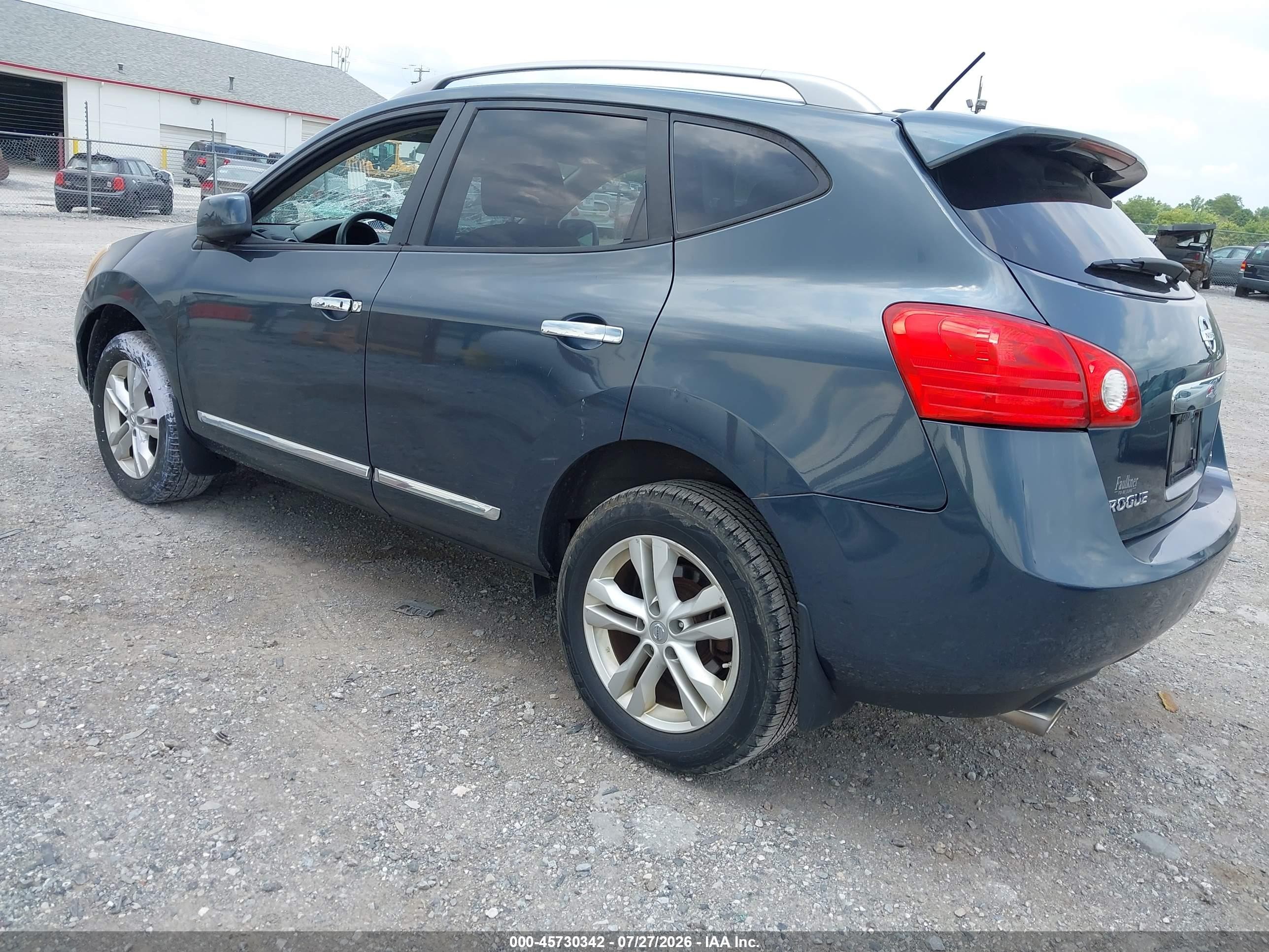 2012 Nissan Rogue Sv Синий vin: JN8AS5MV2CW711013