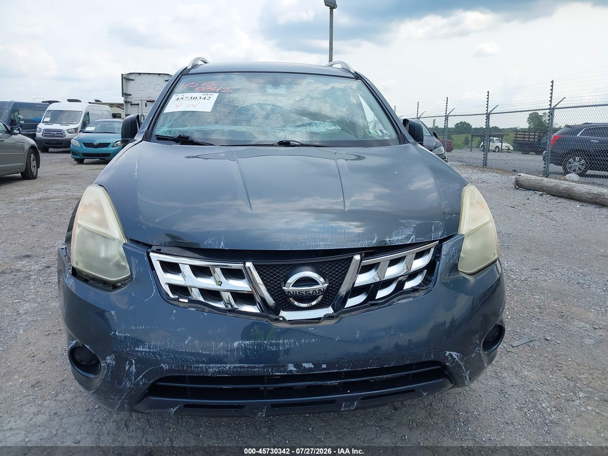 2012 Nissan Rogue Sv Синий vin: JN8AS5MV2CW711013