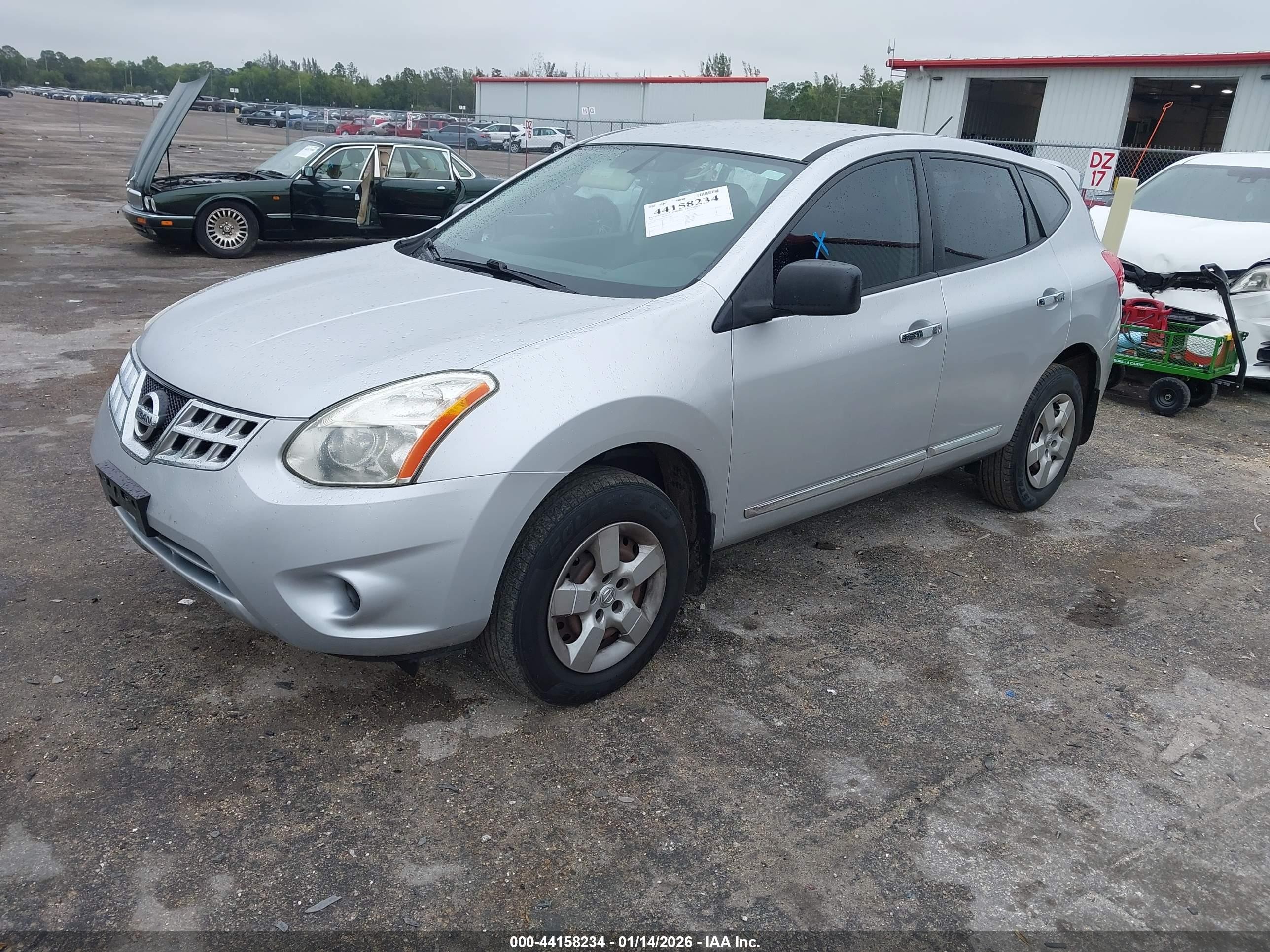 2012 Nissan Rogue S Silver vin: JN8AS5MV2CW712694