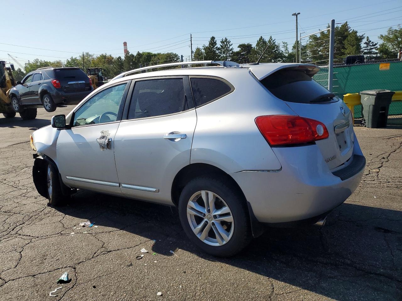 2012 Nissan Rogue S Silver vin: JN8AS5MV2CW713263