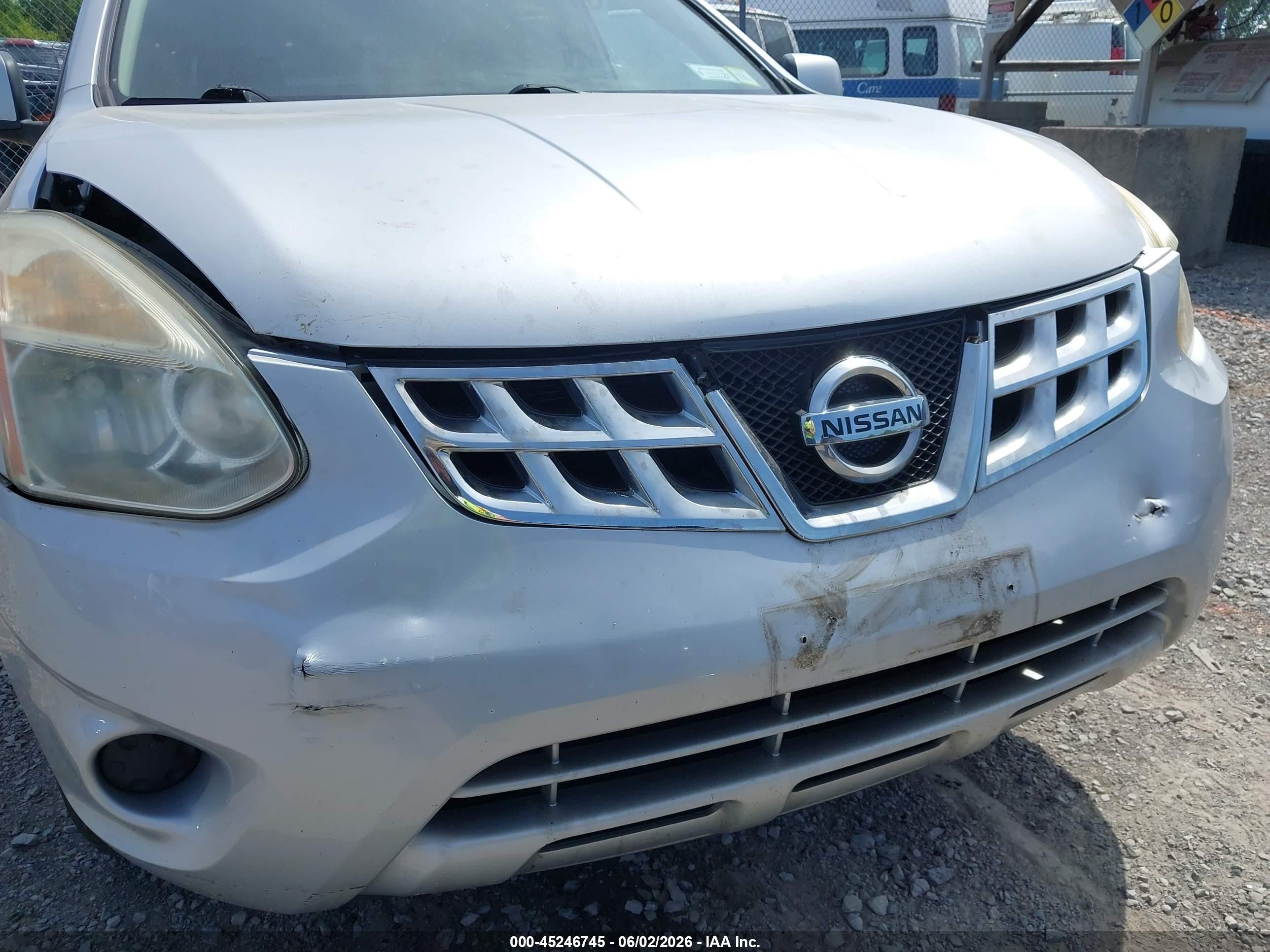 2012 Nissan Rogue Sv Silver vin: JN8AS5MV2CW717734