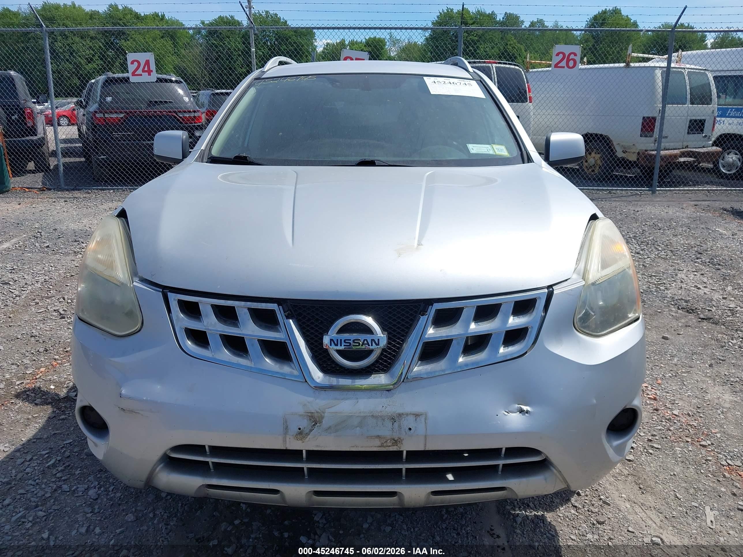 2012 Nissan Rogue Sv Silver vin: JN8AS5MV2CW717734
