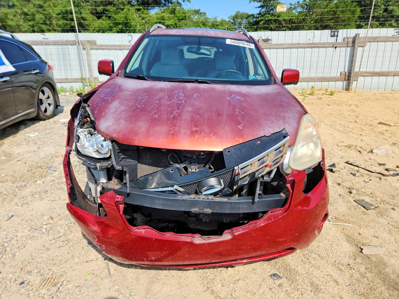 2013 Nissan Rogue S Red vin: JN8AS5MV2DW103719