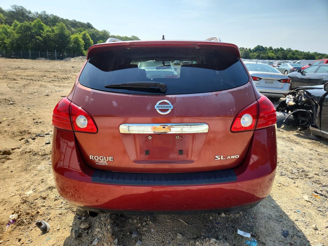 2013 Nissan Rogue S Red vin: JN8AS5MV2DW103719